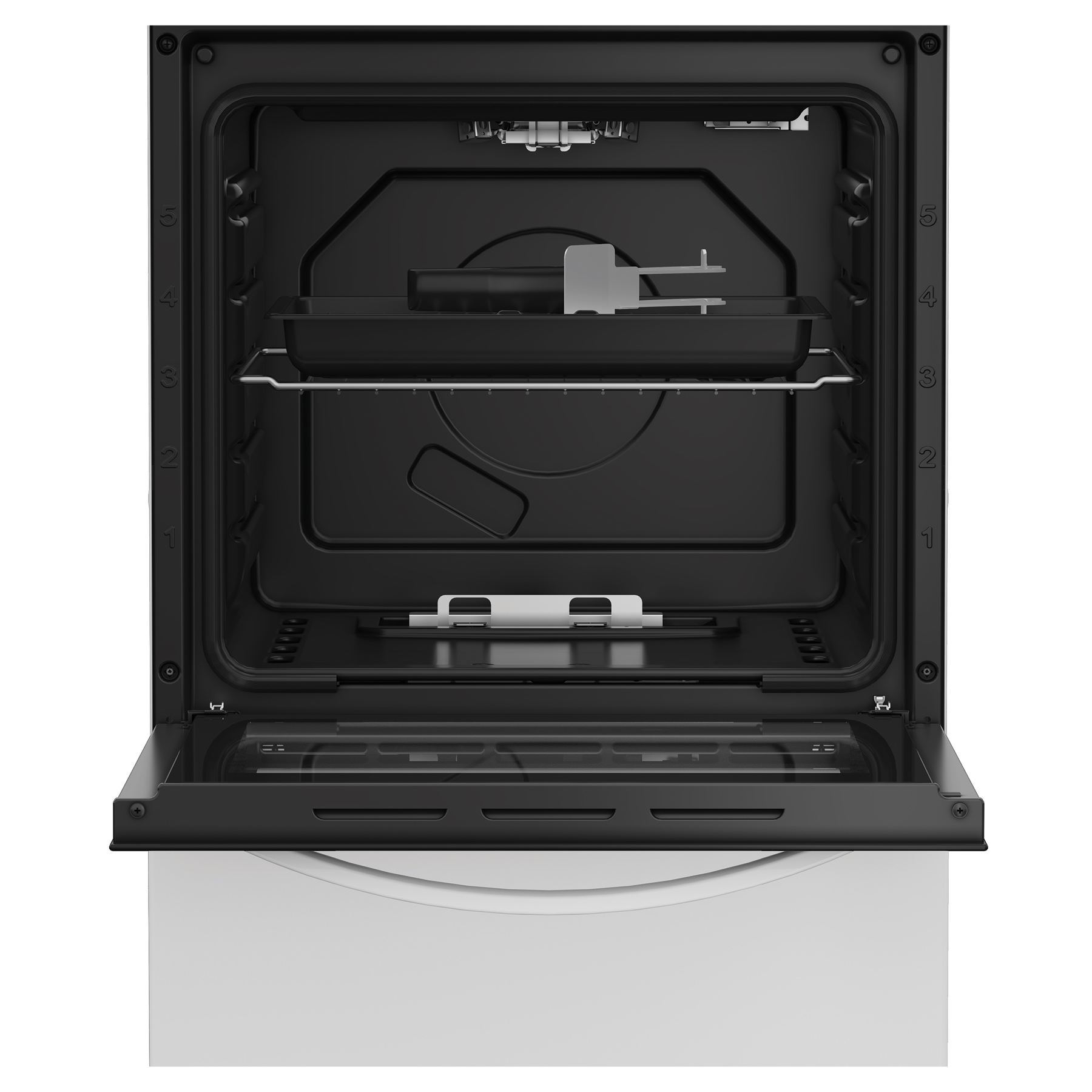 Indesit I5G1KMW 50cm Single Oven Gas Cooker in White 55 Litres, photo 5