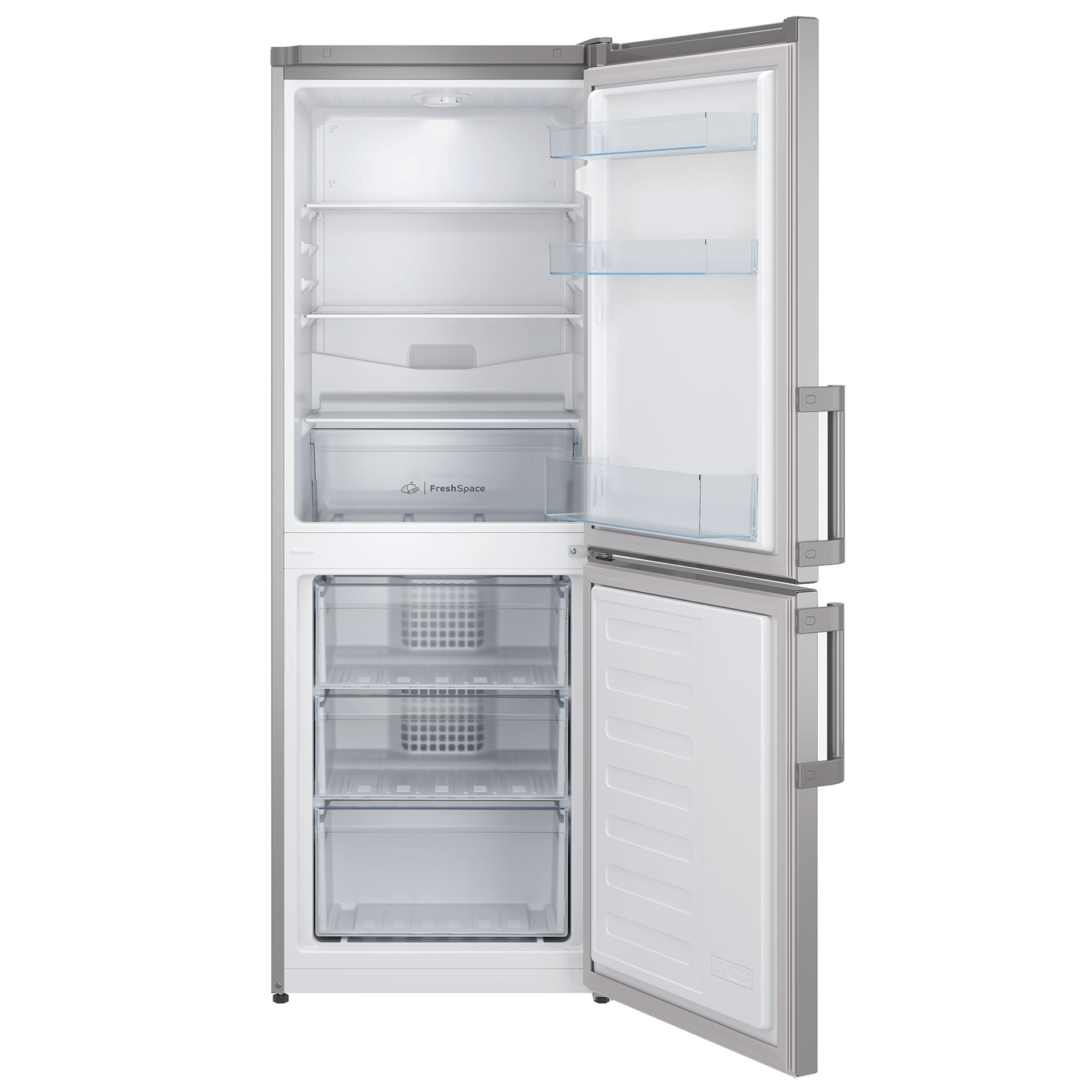 Indesit IB55532S 153cm High 50 50 Fridge Freezer in Silver 54cm Wide, photo 3