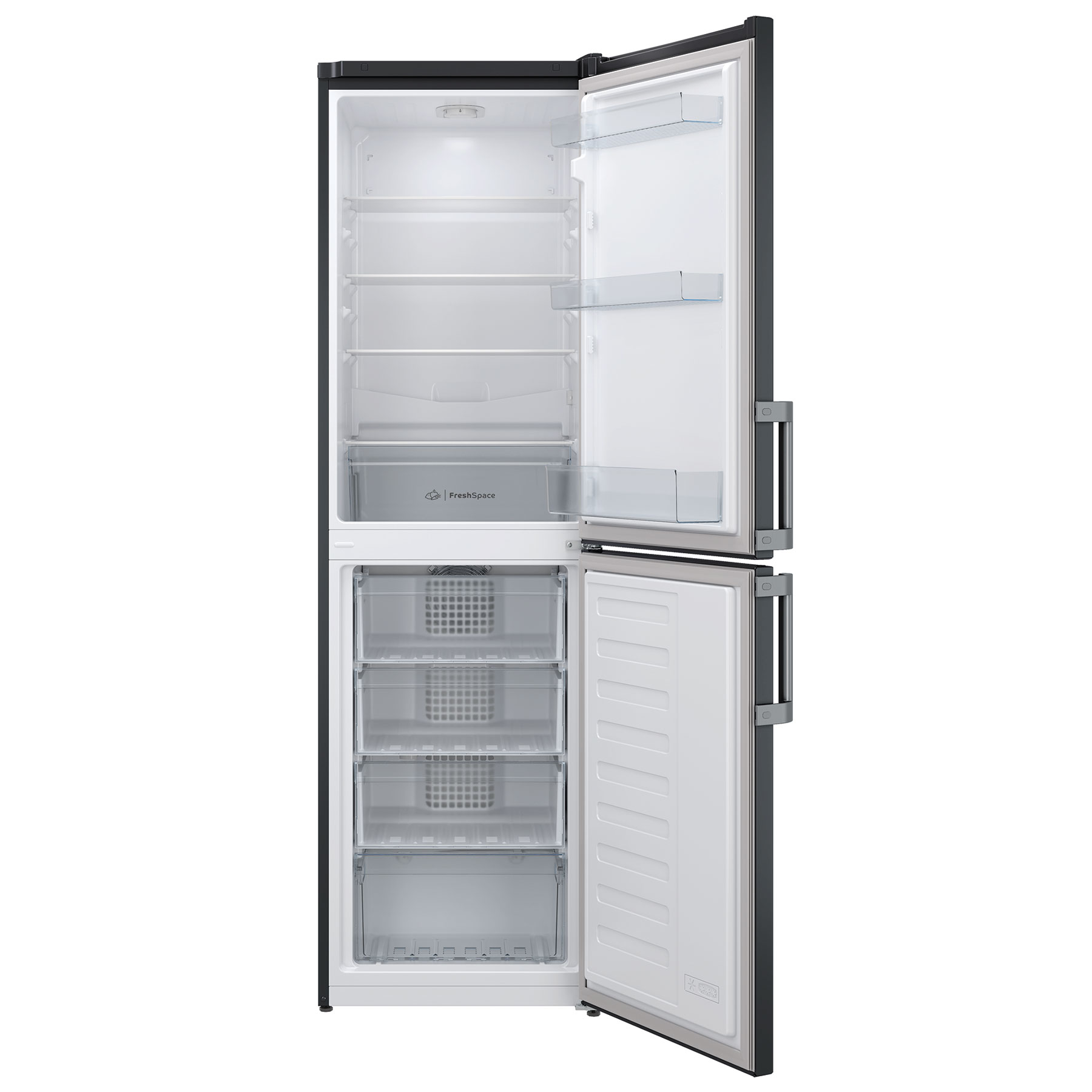 Indesit IB55732BUK 183cm High 50 50 Fridge Freezer in Black 54cm Wide, photo 3