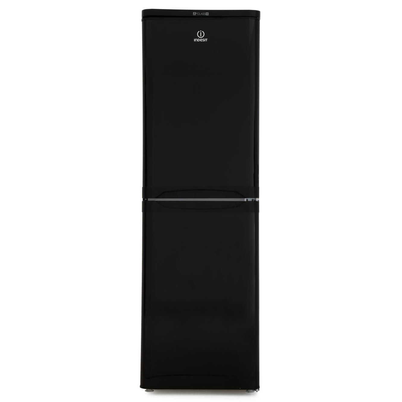 indesit ibd5517b 55cm fridge freezer in black 1 74m f rated 150 85l