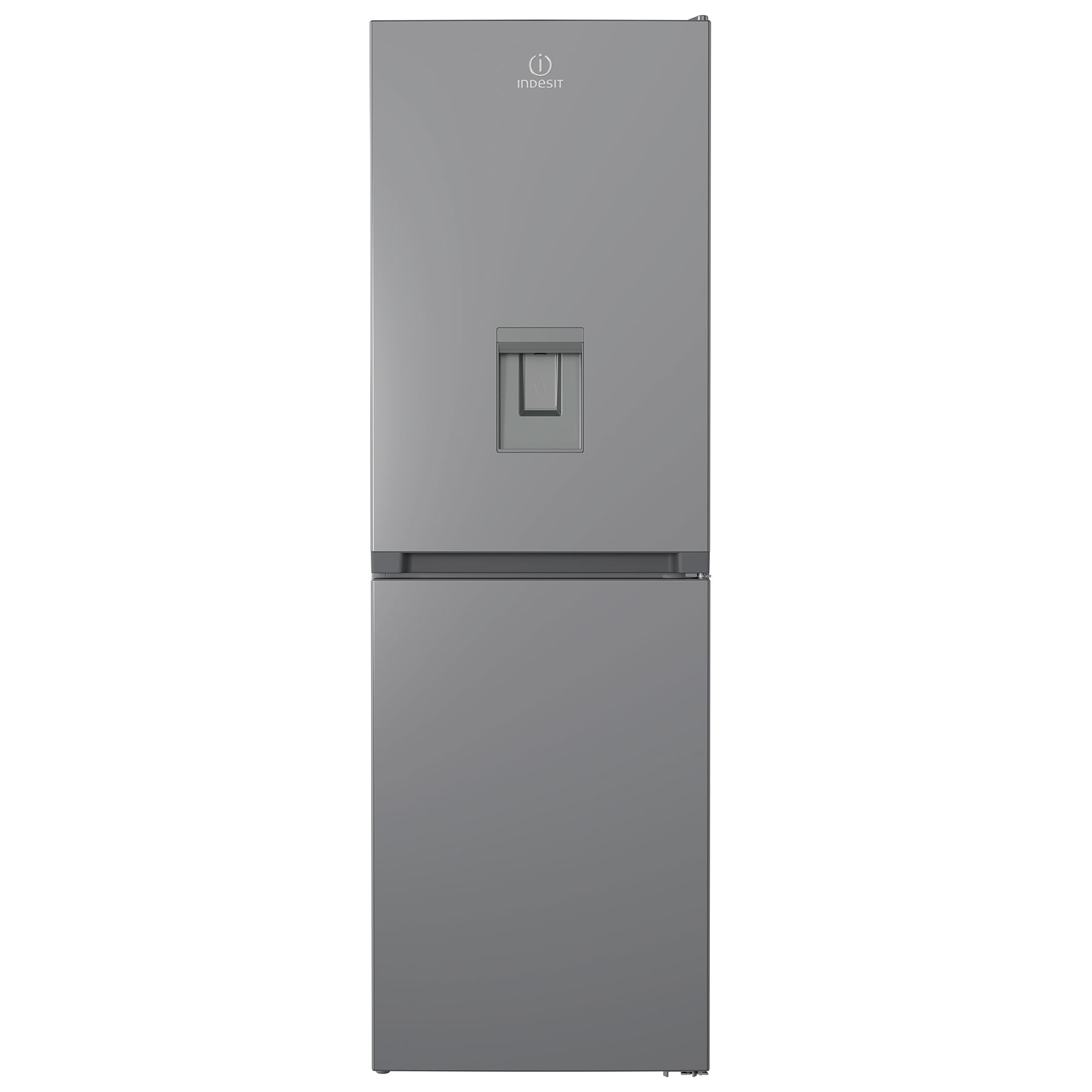 Indesit IBTNF60182SA 60cm Frost Free Fridge Freezer Silver Water Dispe