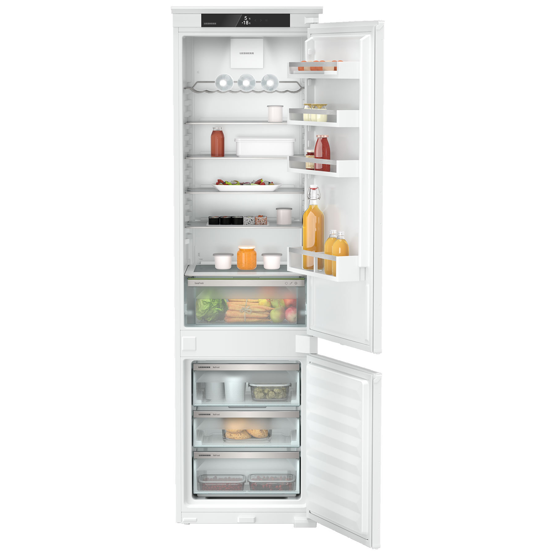 Liebherr Pure ICNSD5603 Integrated Frost Free Fridge Freezer - D Rated