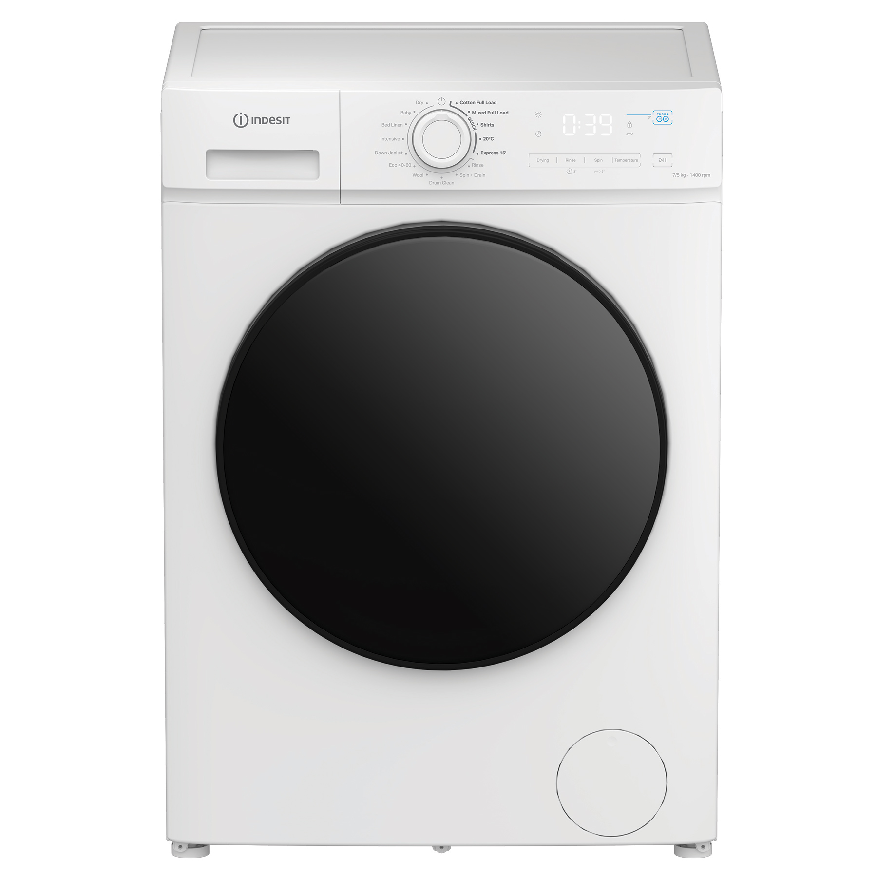 Indesit IDMA75624MYT Washer Dryer in White 1400 Spin 7kg 5kg D Rated P, photo 2