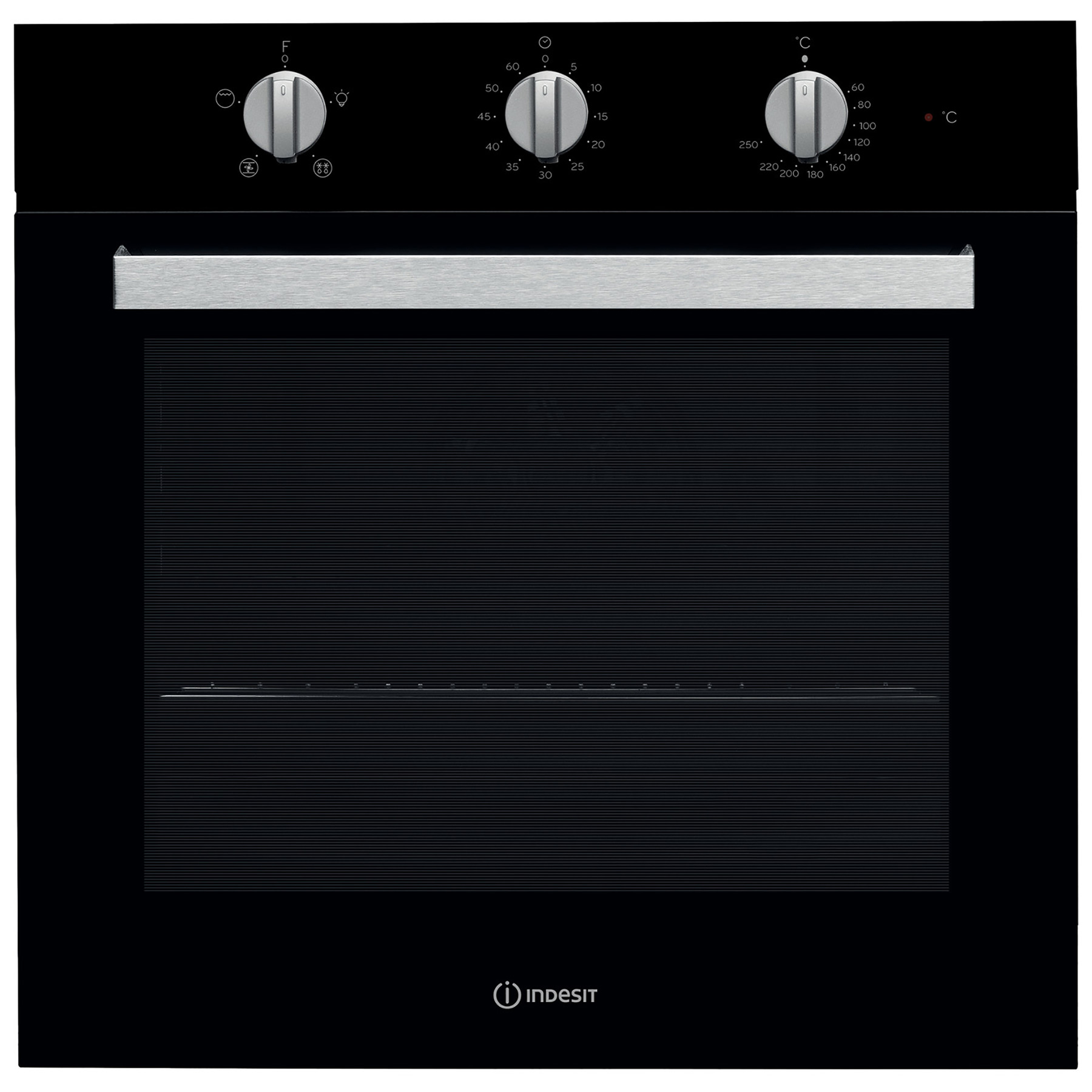 Indesit IFW6330BL Built In Electric Single Oven in Black 66L