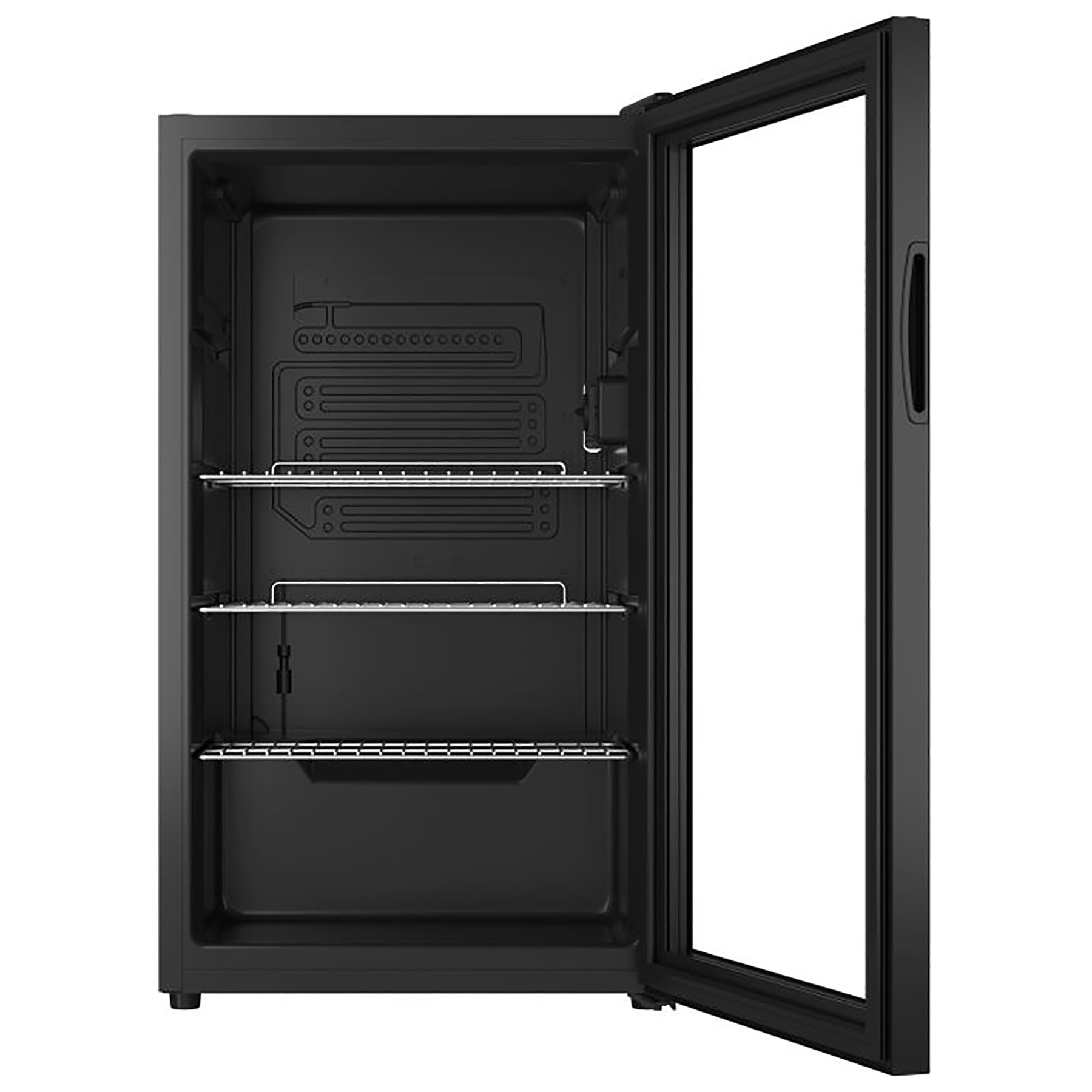 Iceking IKBEV85BK 48cm Freestanding Undercounter Wine Cooler in Black