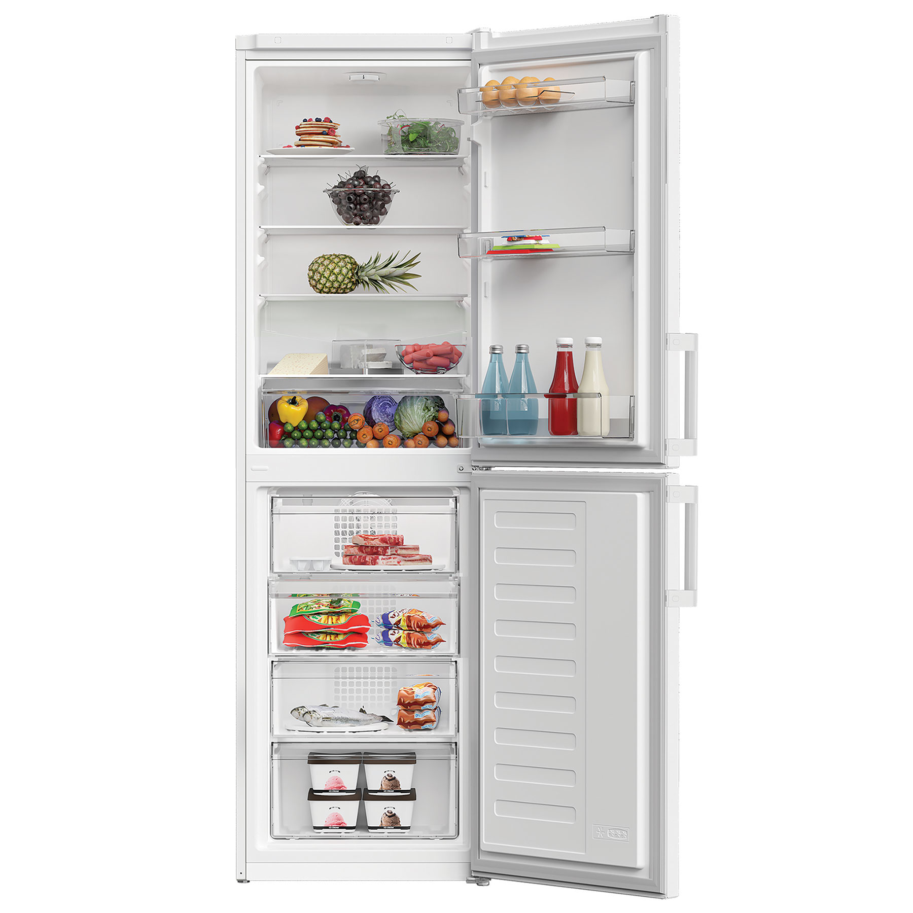 Indesit IKNH1261W4UK 183cm High 50 50 Frost Free Fridge Freezer in Whi, photo 3