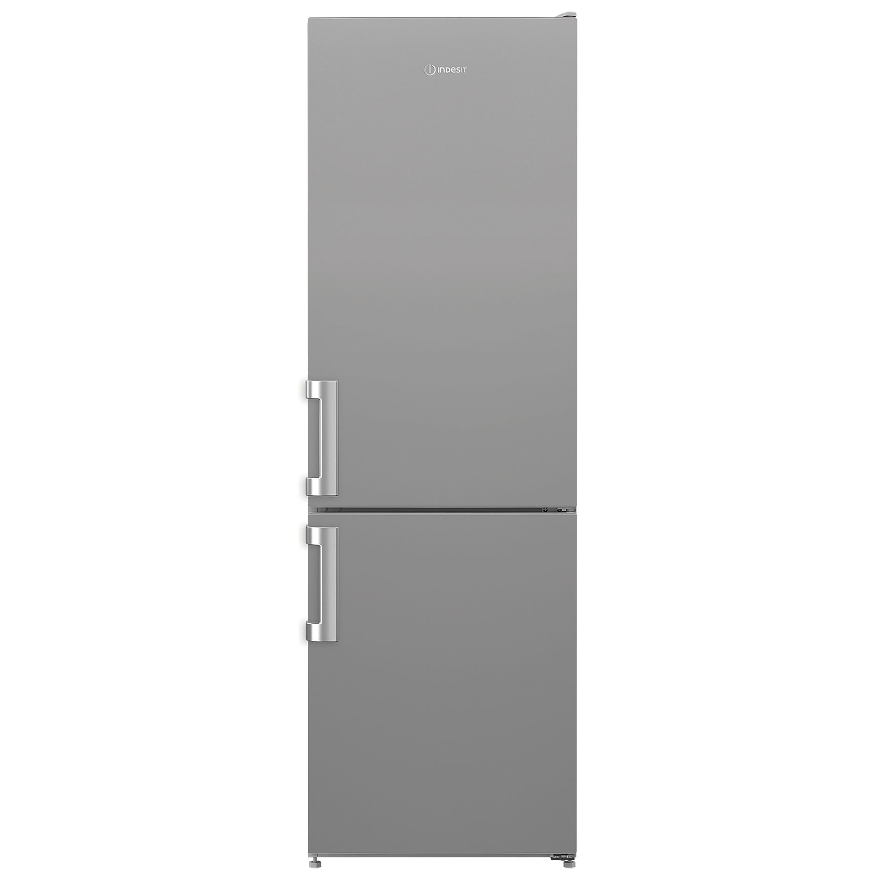 Indesit IKNS1261S4UK 171cm High 70 30 Fridge Freezer in Silver 54cm Wi