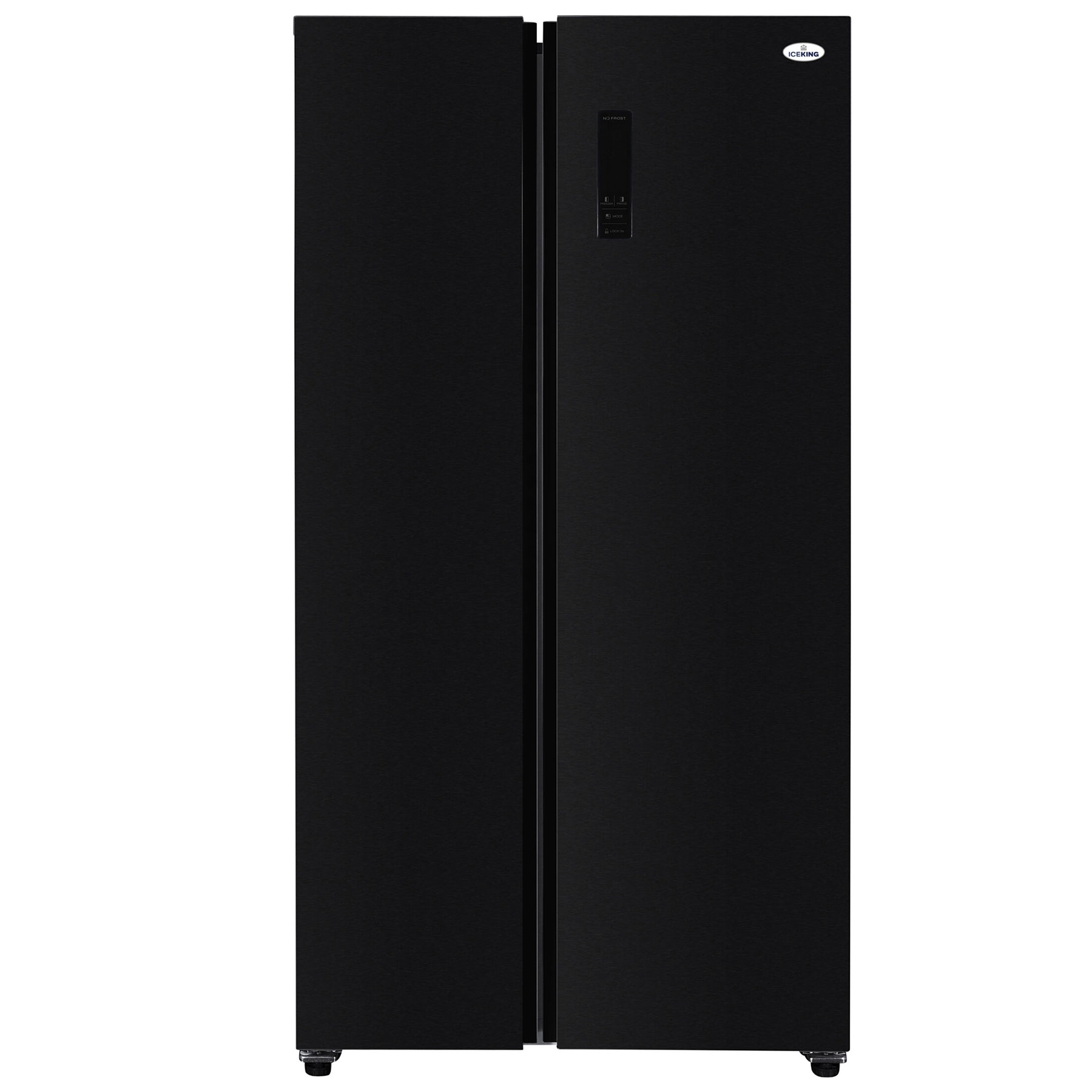 Iceking IKSBS442BK American Fridge Freezer in Black Frost Free