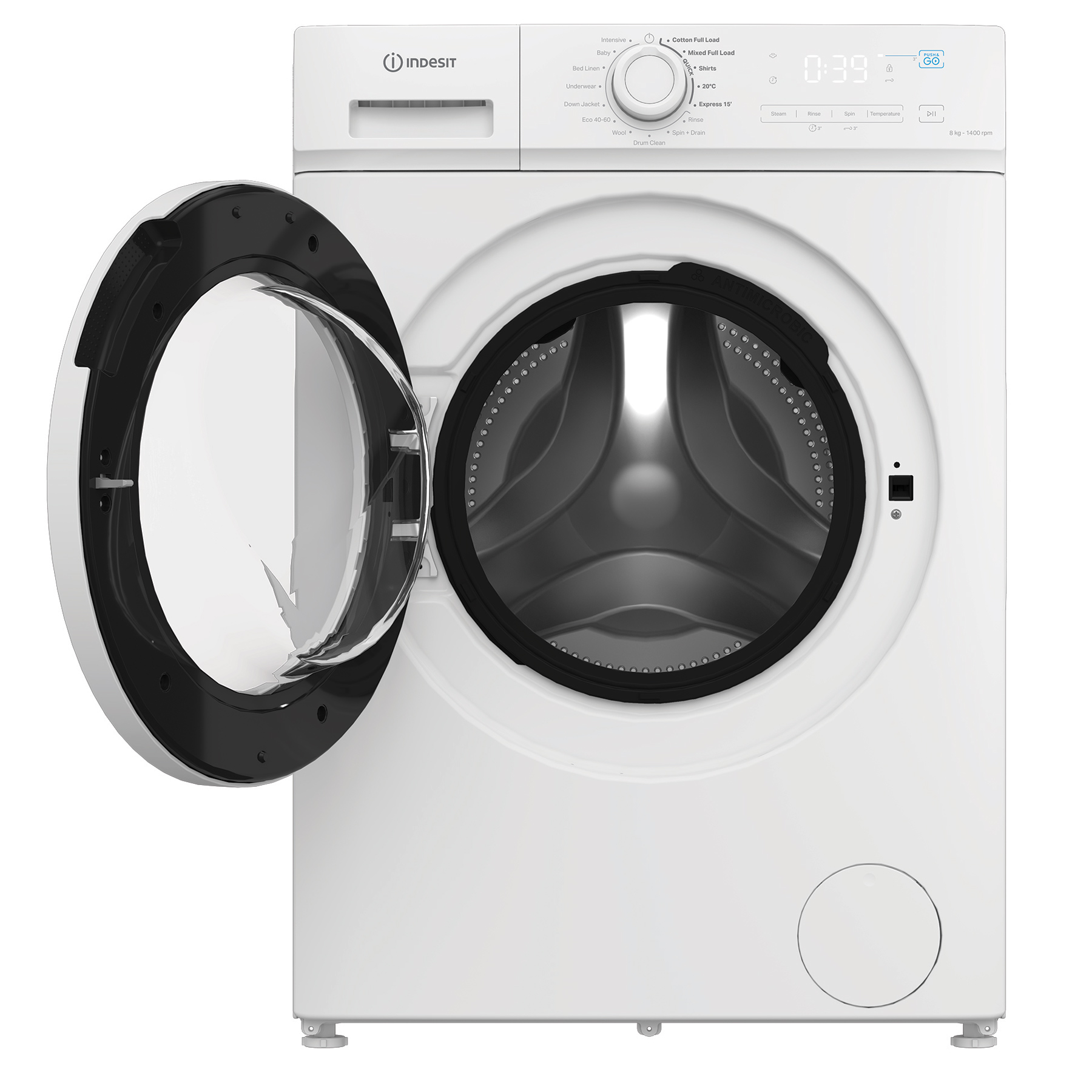 Indesit IMA864MYTIME 8kg 1400 Spin Washing Machine in White A Rated Pu, photo 4