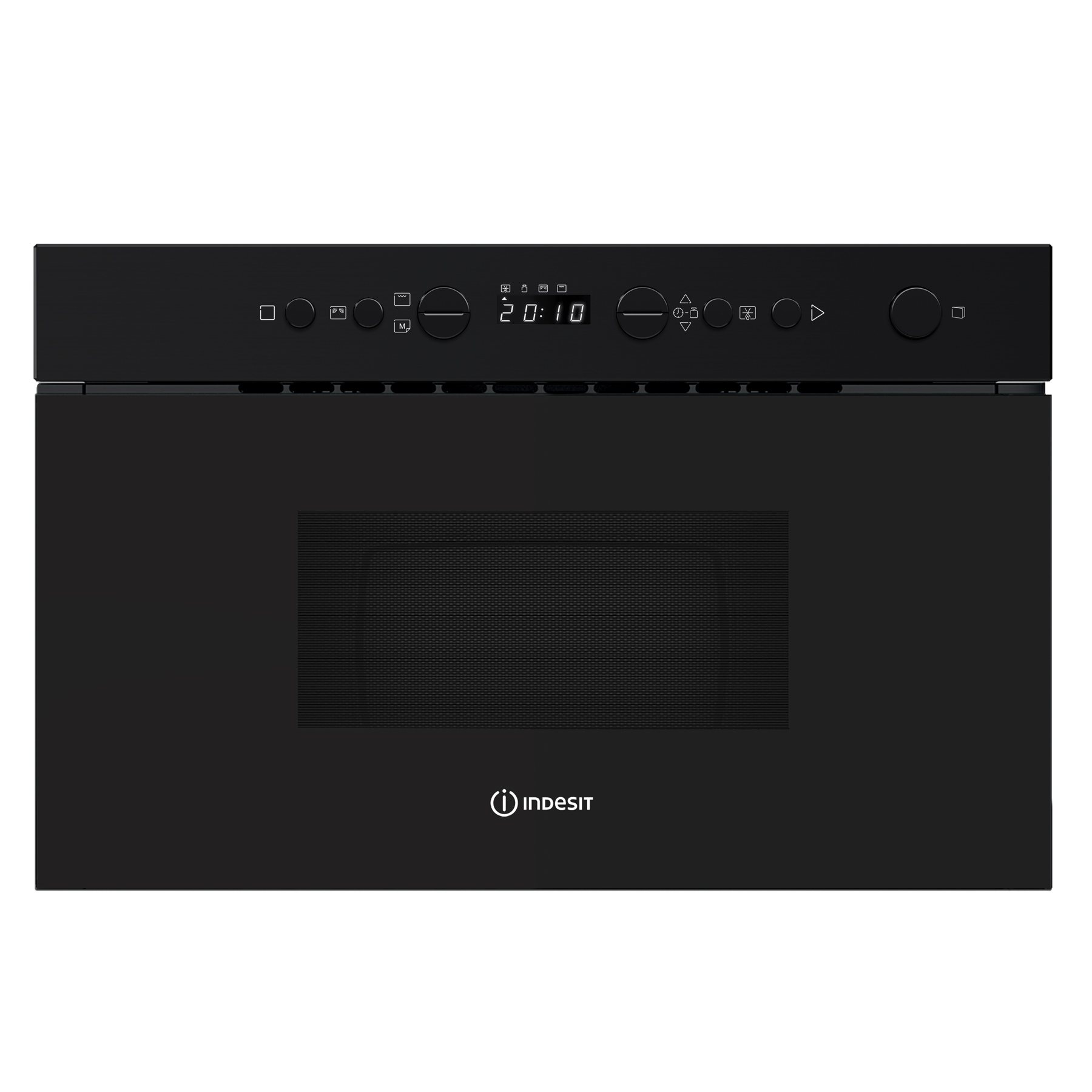 Indesit IMK12BUK Built In Microwave Oven with Grill in Black 22L 750W