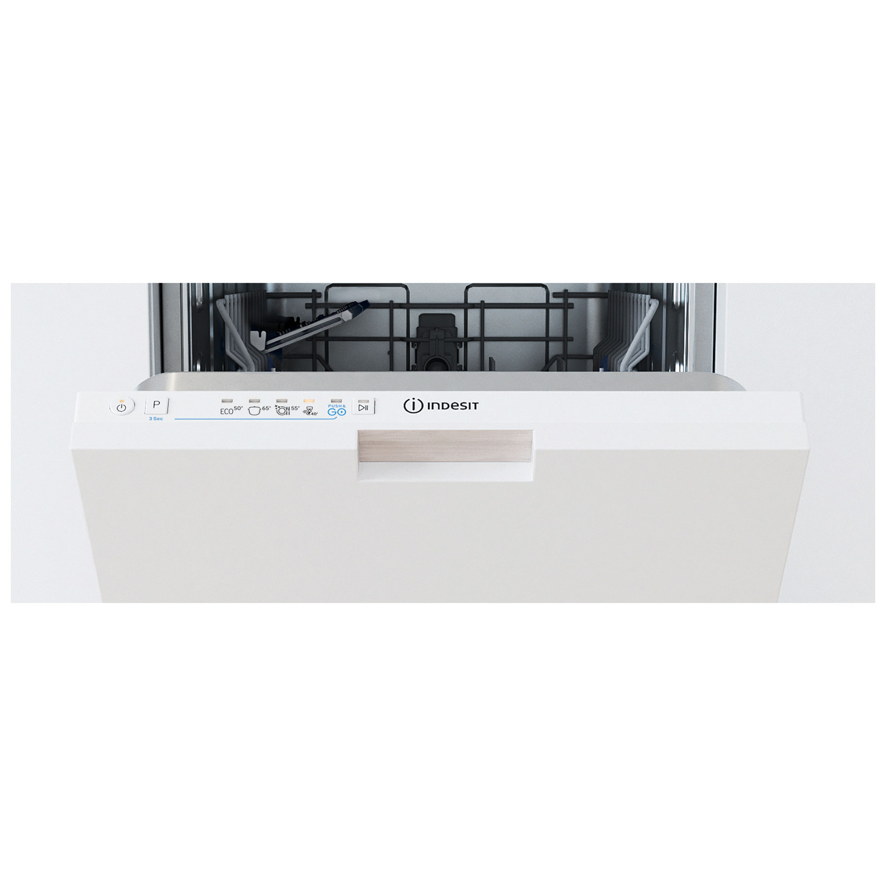 Indesit IN2IE10CS80 45cm Fully Integrated Dishwasher 10 Place E Rated, photo 3
