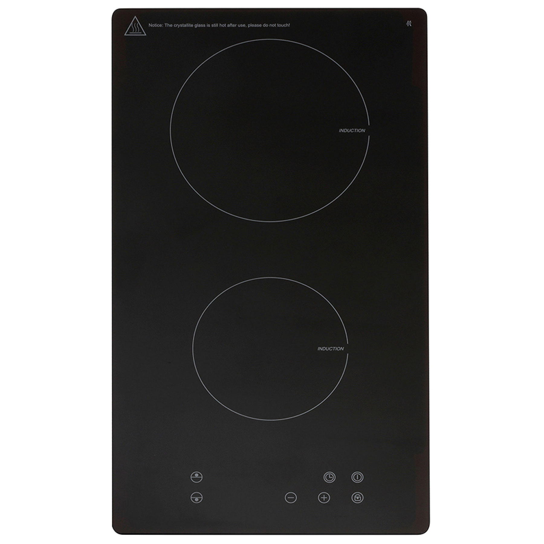 Image of Montpellier INT31NT 30cm 2 Zone Induction Domino Hob in Black Touch Co