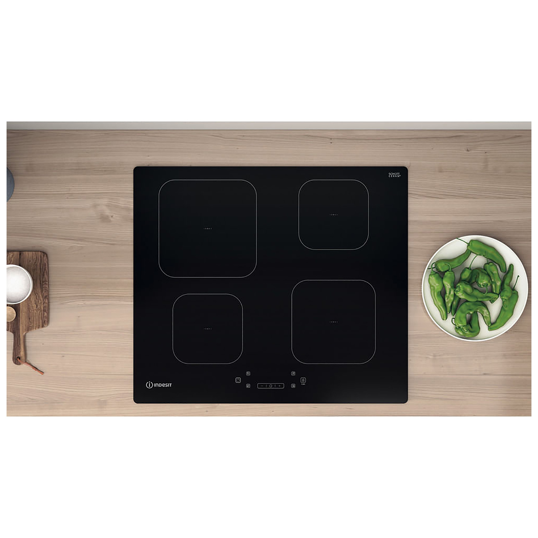 Indesit IS83Q60NE 60cm Touch Control Induction Hob in Black, photo 4