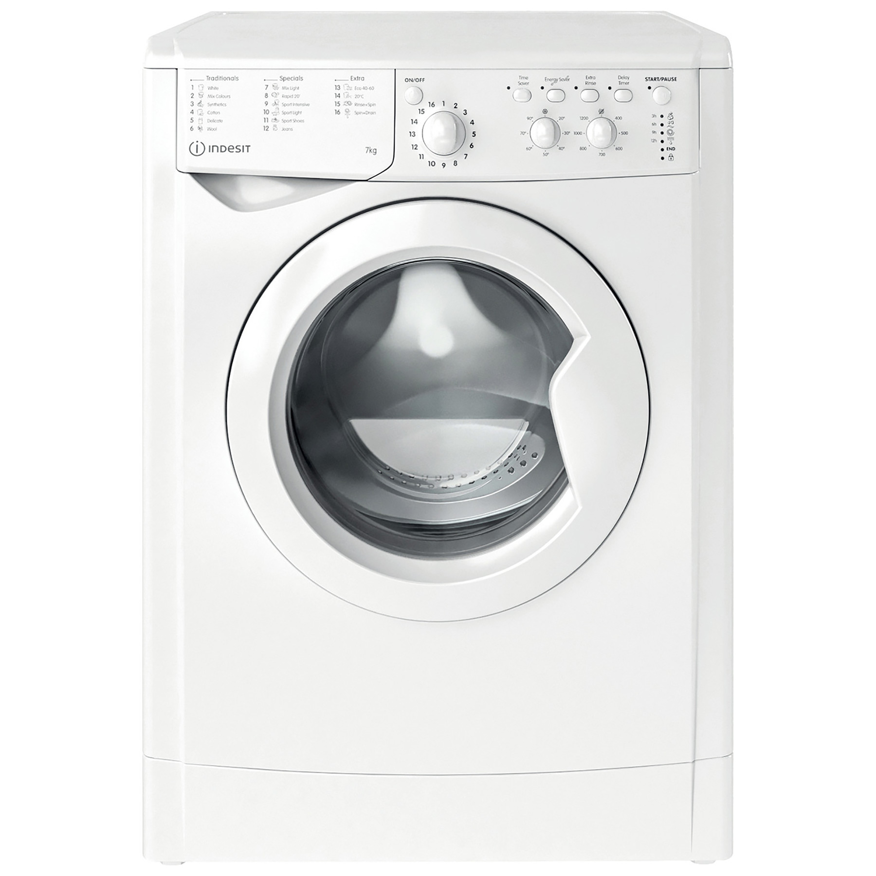 Image of Indesit IWC71252WUKN Washing Machine in White 1200rpm 7kg