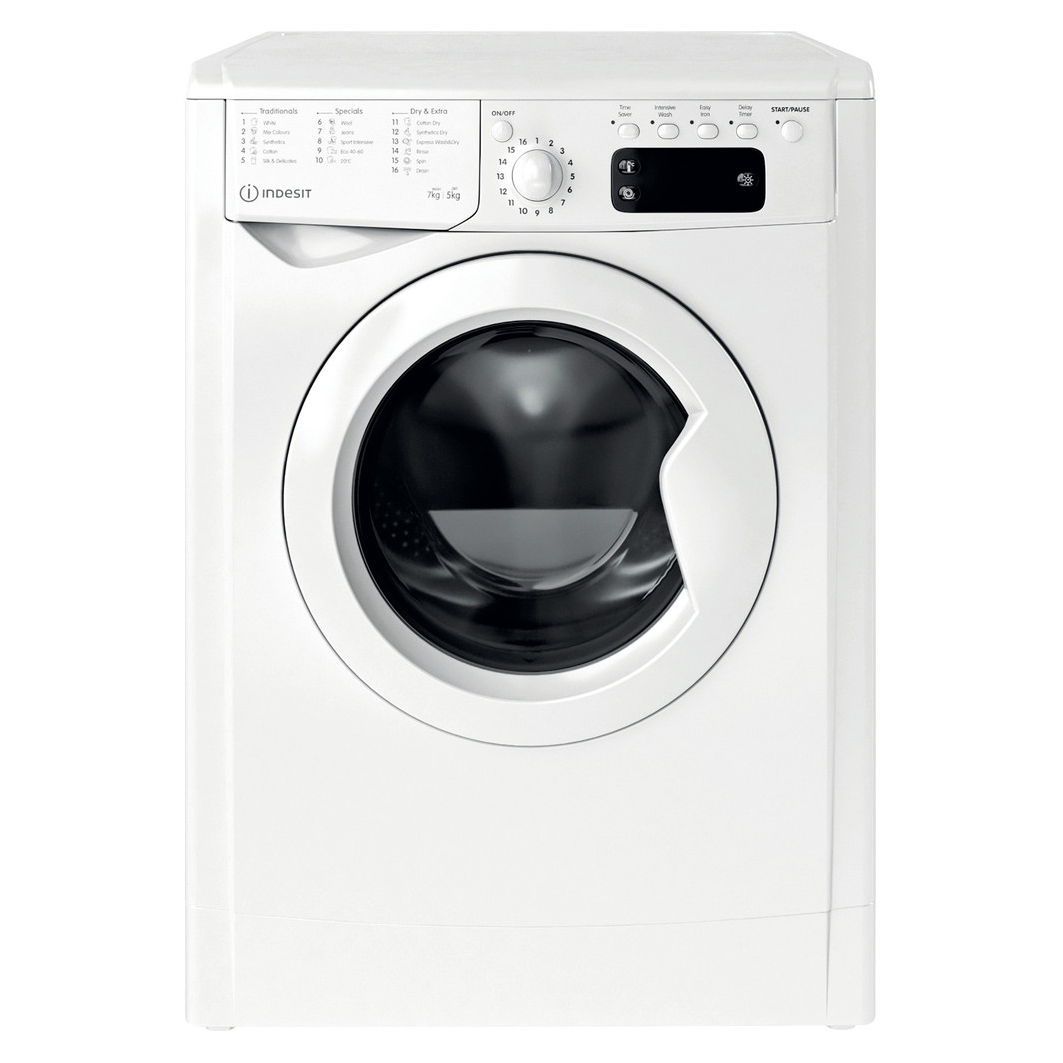 Image of Indesit IWDD75125 Ecotime Washer Dryer in White 1200rpm 7kg 5kg E Rate