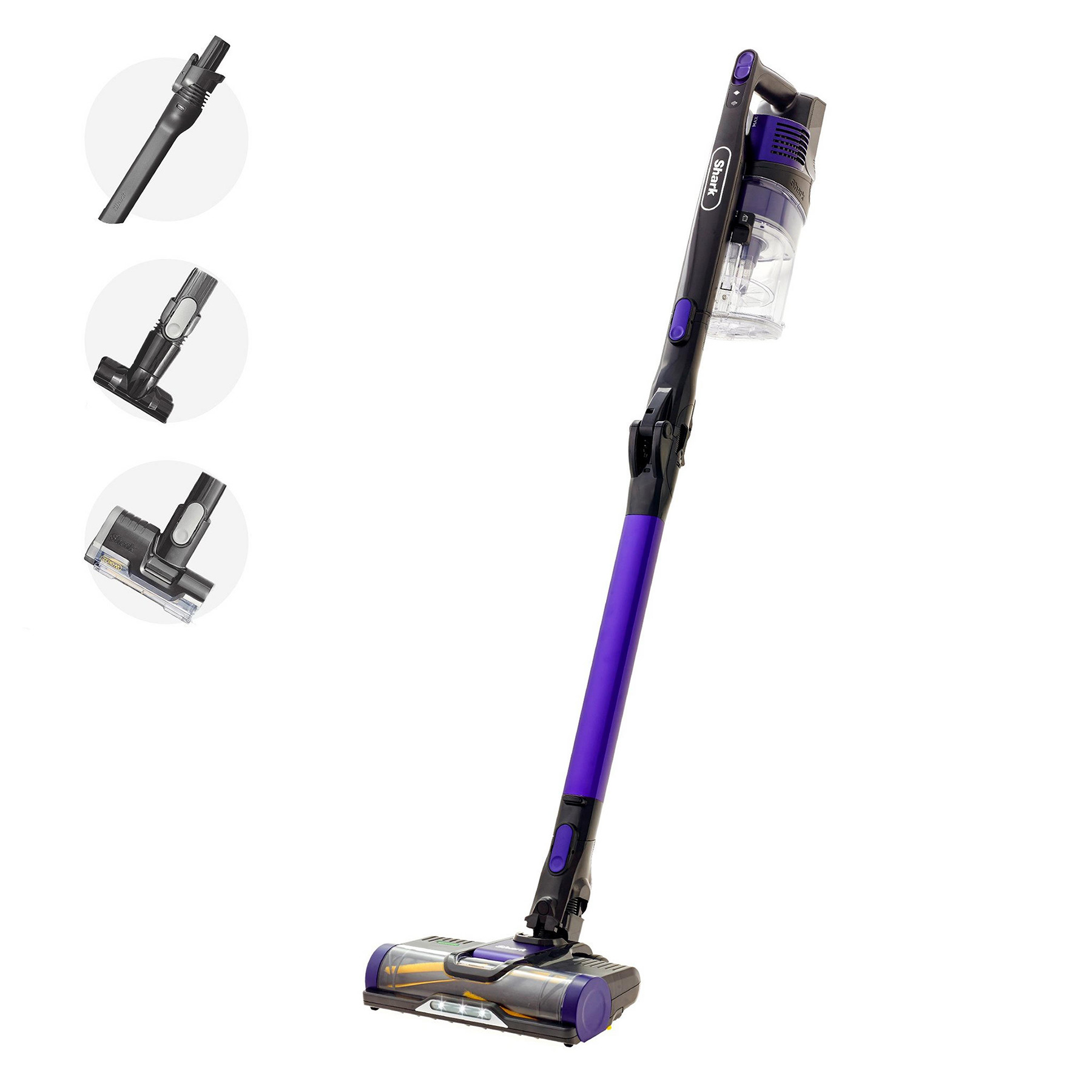 Shark IZ202UKT Cordless Stick Vacuum Cleaner Anti Hair Wrap in Purple