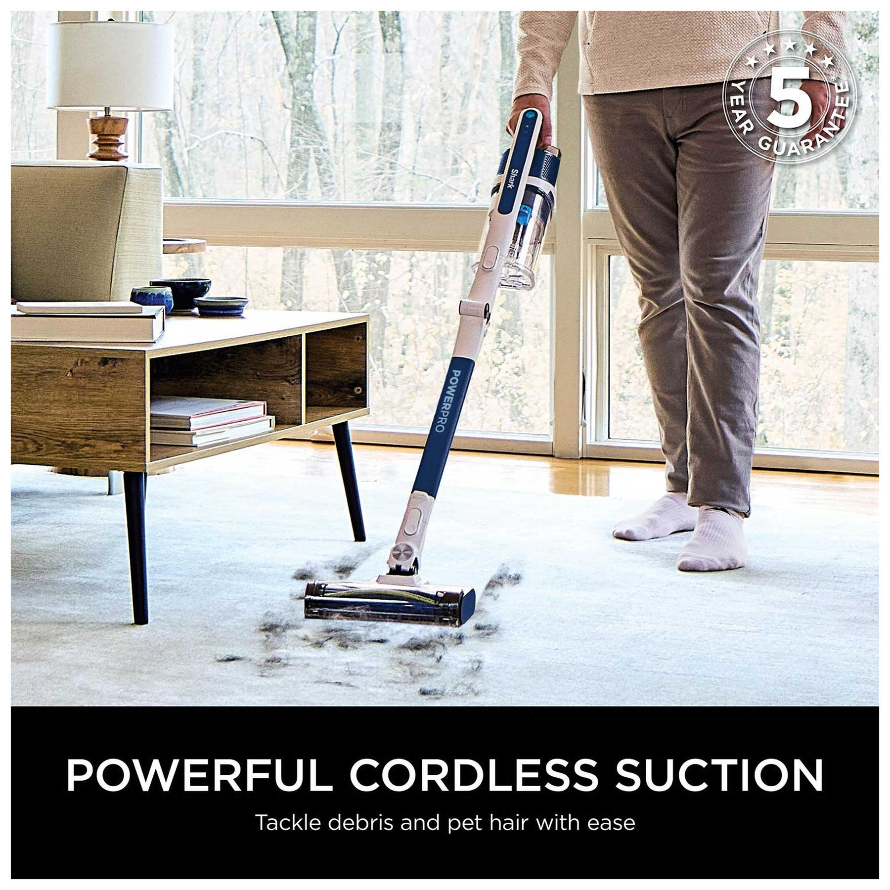 Shark IZ380UK PowerPro Cordless Stick Vacuum Cleaner in Navy Metallic, photo 2
