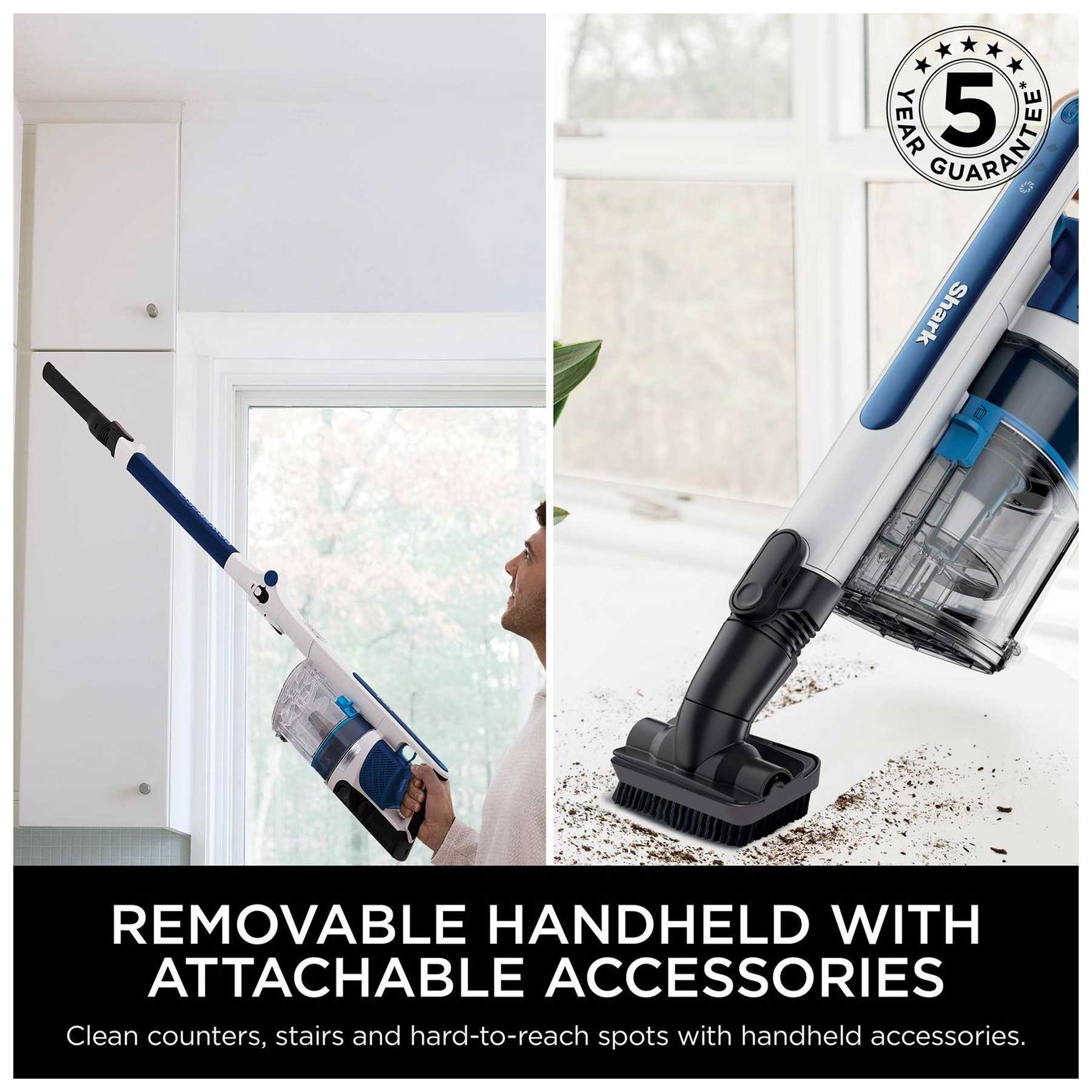 Shark IZ380UK PowerPro Cordless Stick Vacuum Cleaner in Navy Metallic, photo 5