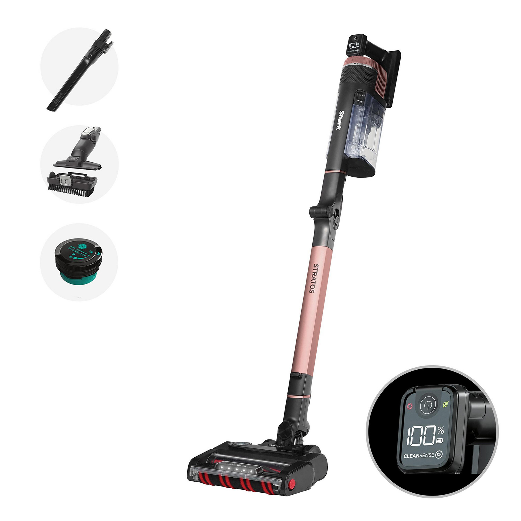 Shark IZ400UK Stratos Cordless Stick Vacuum Cleaner 60 Min Run Time