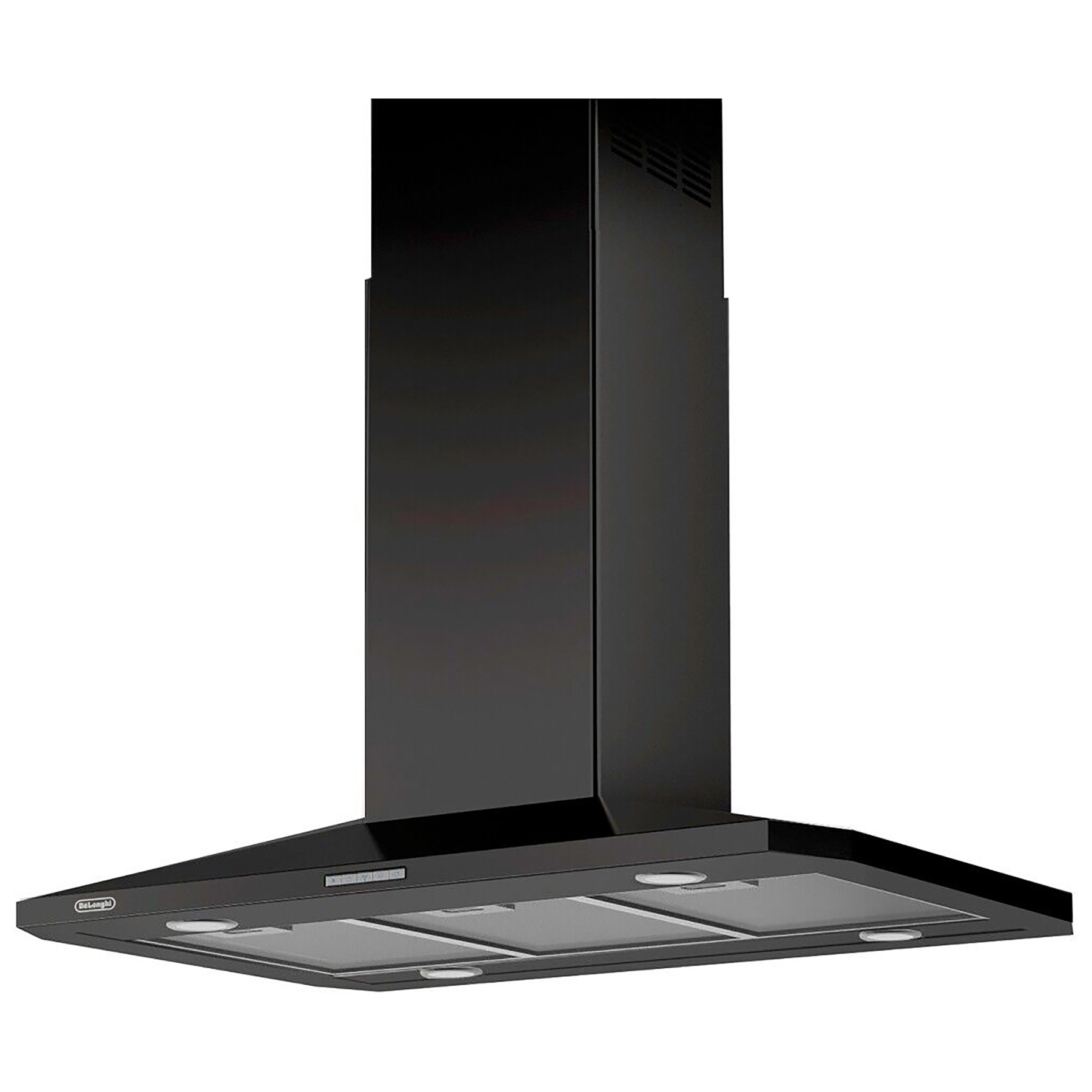 Photos - Cooker Hood De'Longhi Delonghi KA190BL 60cm Chimney Hood in Matt Black 4 Speed Fan A Rated 