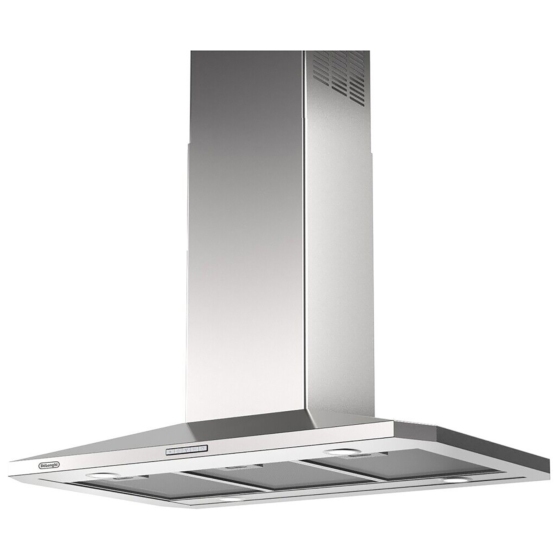 Image of Delonghi KA190SS 60cm Chimney Hood in St Steel 4 Speed Fan A Rated