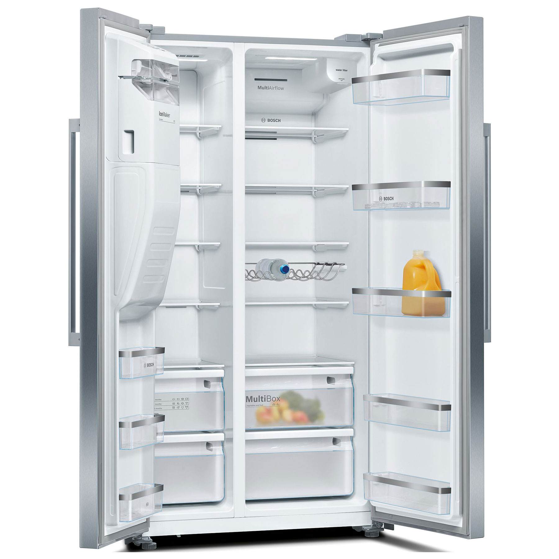 Bosch KAD93AIERG Series 6 American Fridge Freezer in Stainless Steel w, photo 2