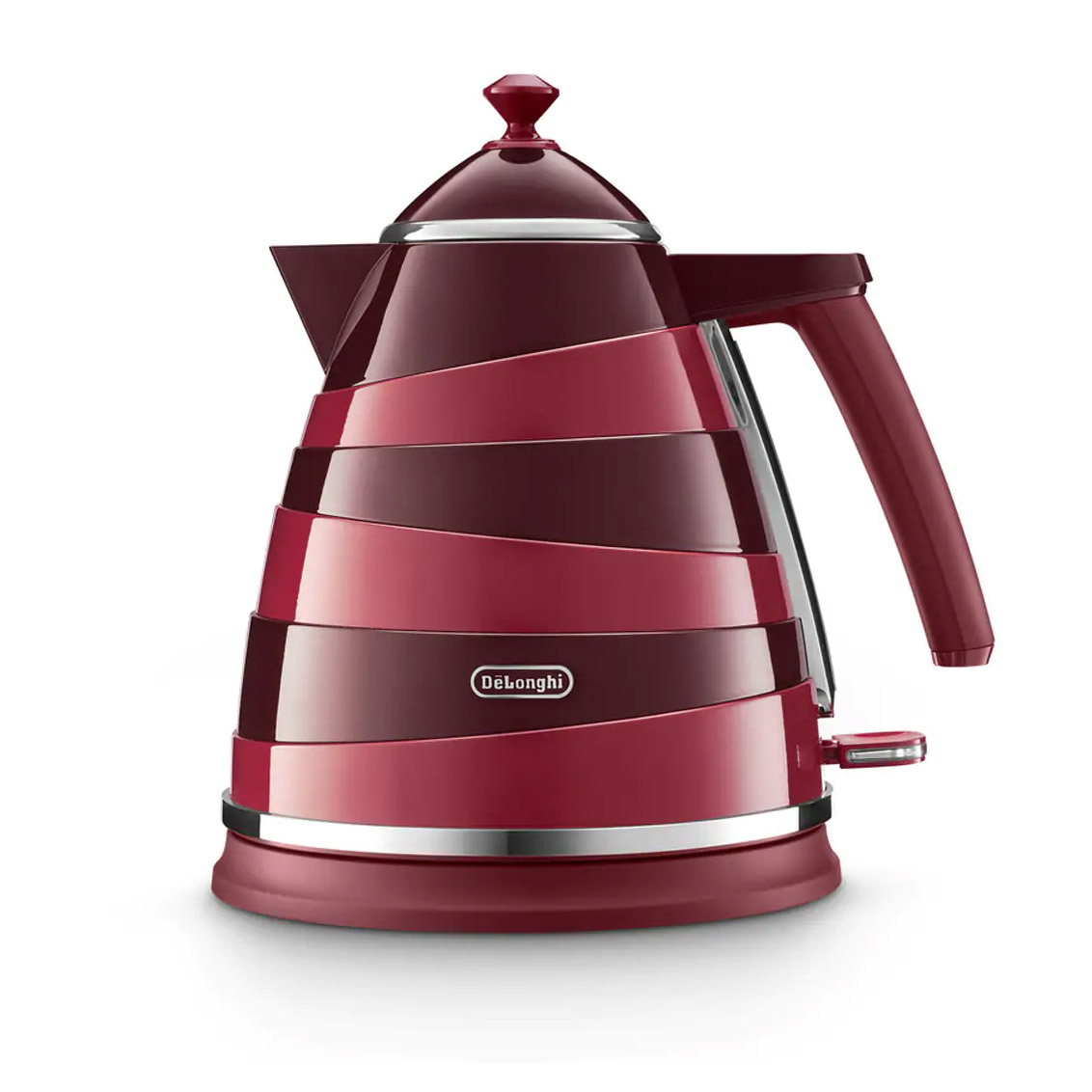 Delonghi KBAC3001R AVVOLTA Cordless Jug Kettle in Red 1 7L 3 0kW