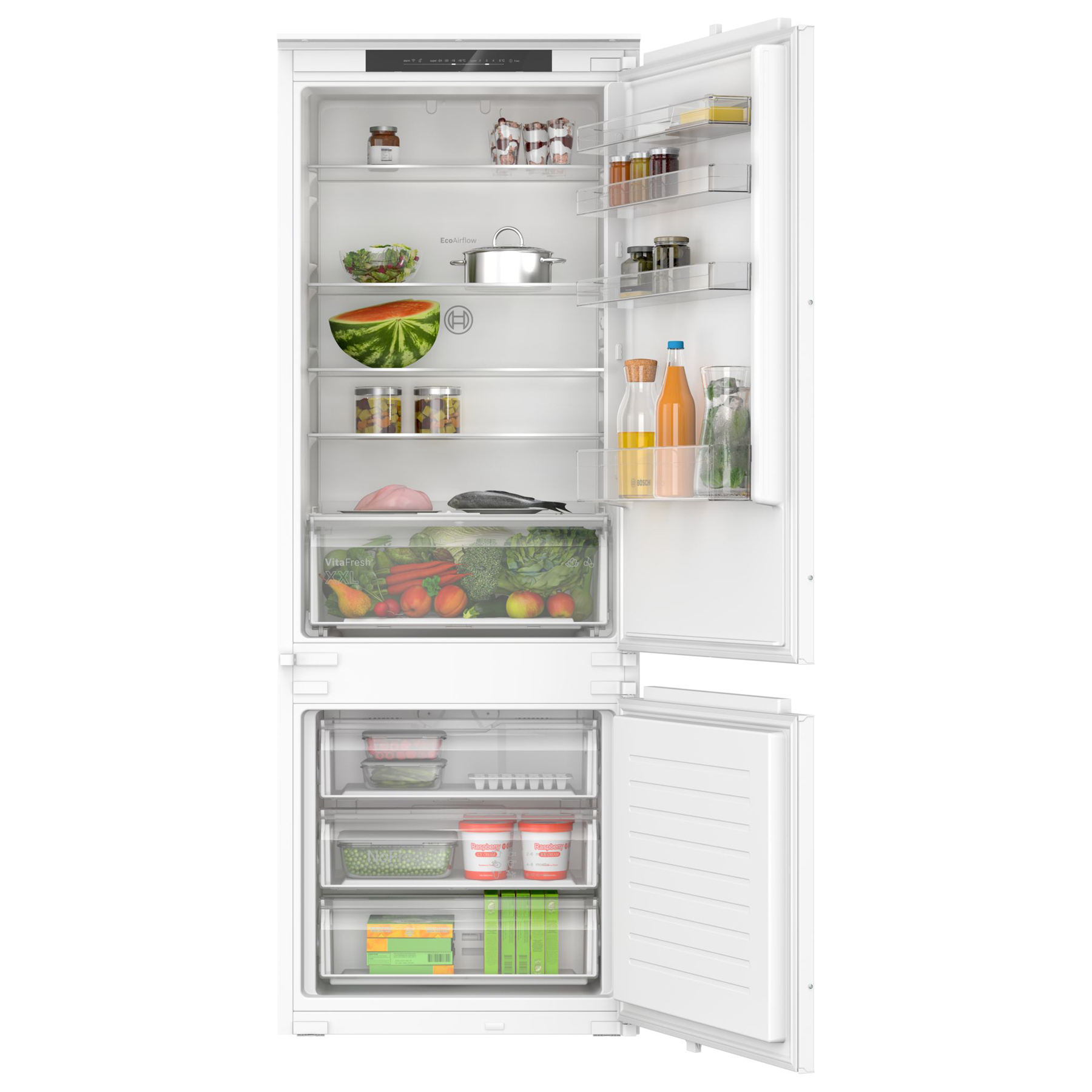 Bosch KBN96NSE1G Series 2 Integrated 70 30 Frost Free Fridge Freezer 1