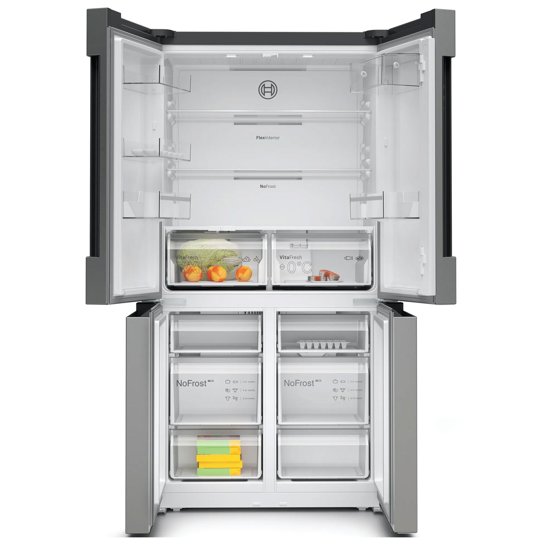 Bosch KFN96VPEAG Series 4 American Fridge Freezer in Brushed Steel Fro, photo 2
