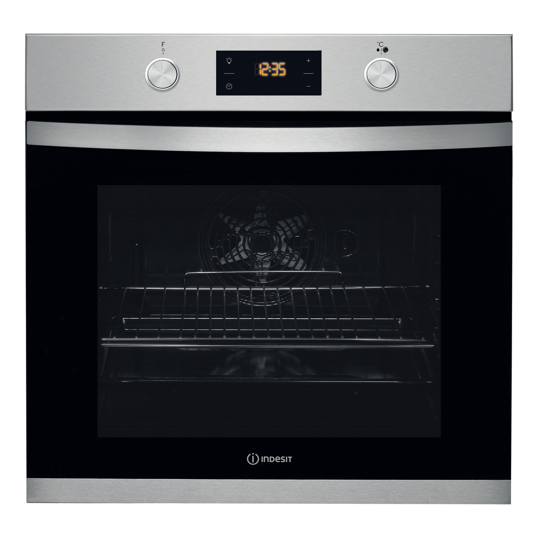 Indesit KFW3841JHIX Built In Electric Single Oven in St Steel 71L A Ra