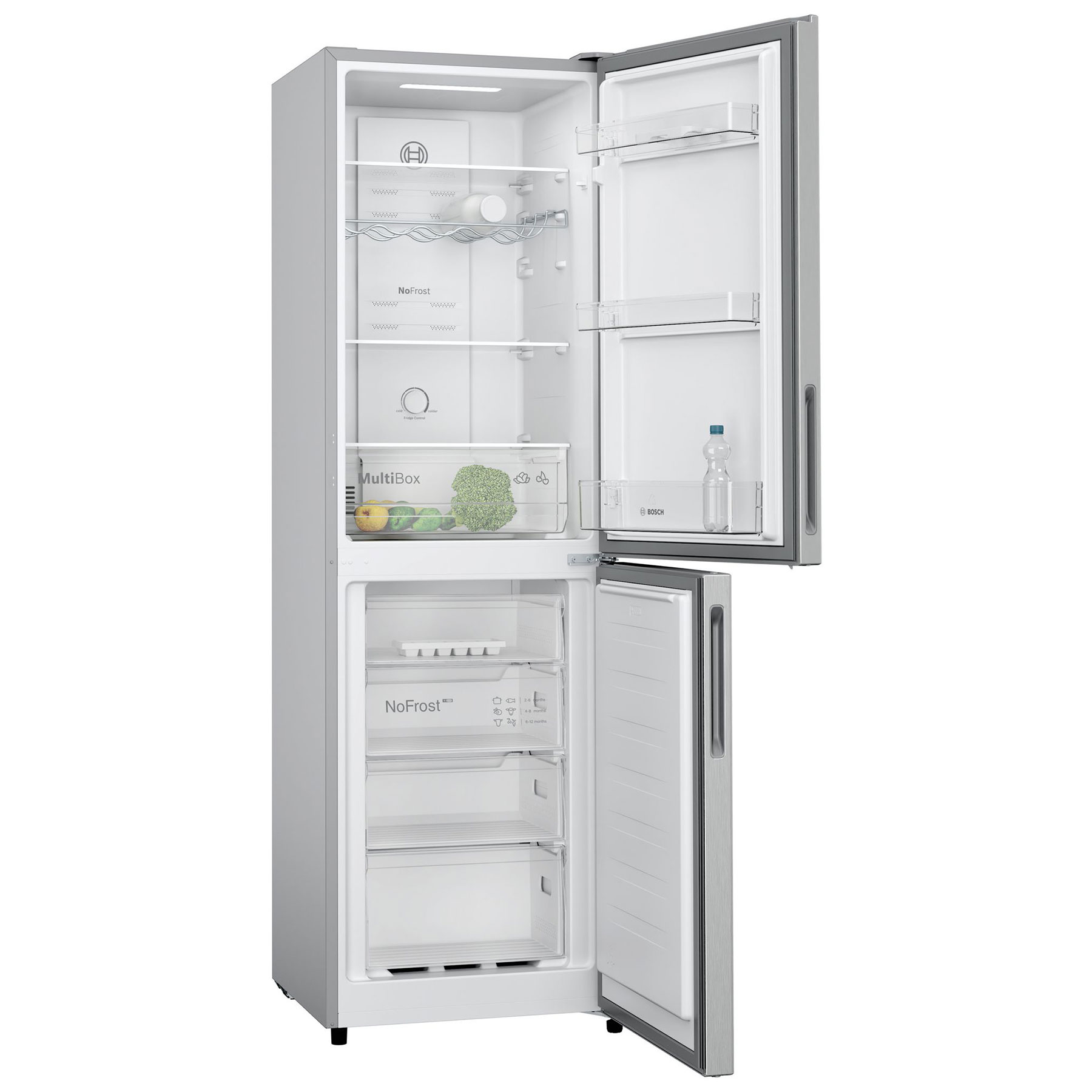 Bosch KGN27NLEAG Series 2 Frost Free Fridge Freezer Silver