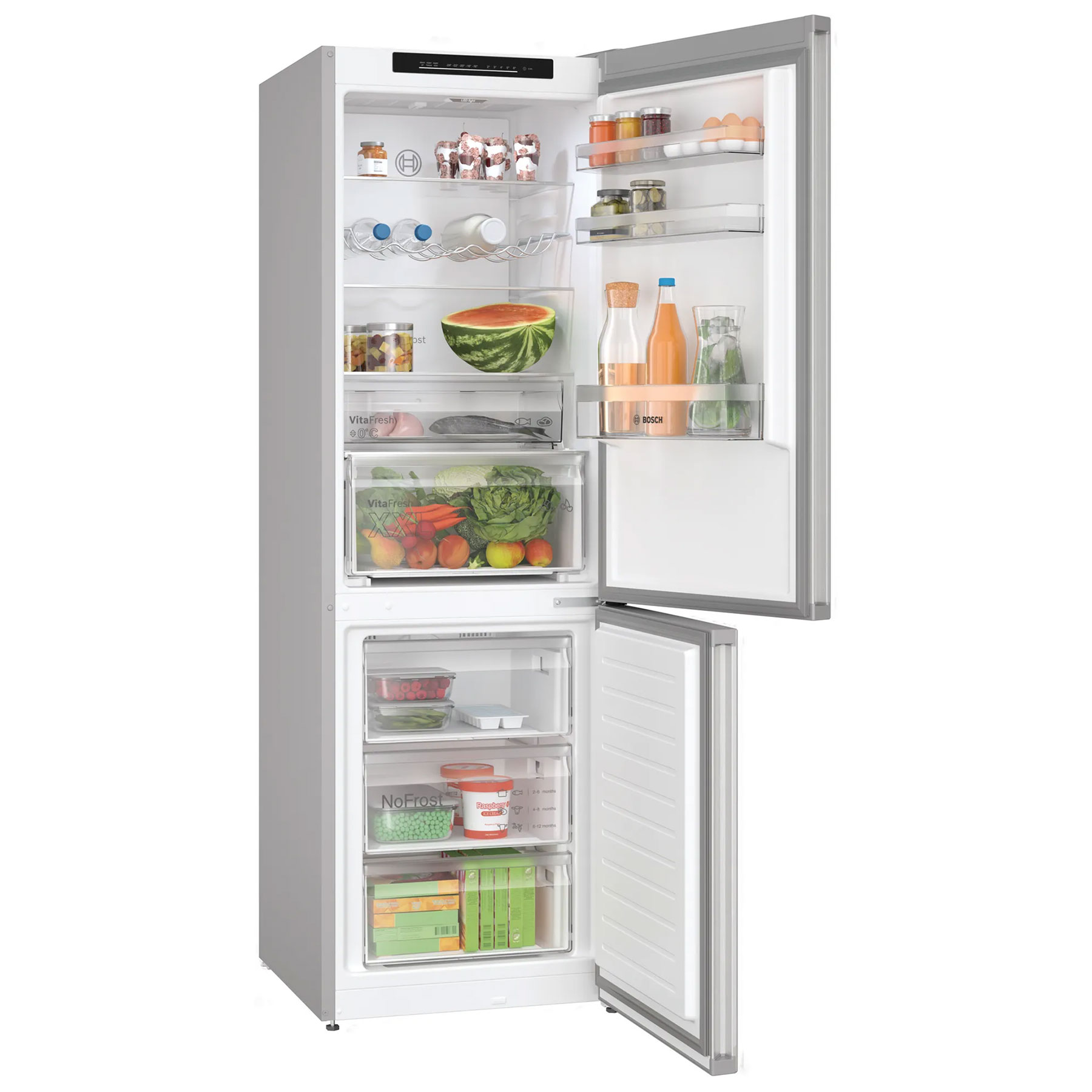 Bosch KGN362LDFG Series 4 186cm High 60 40 Frost Free Fridge Freezer I, photo 2