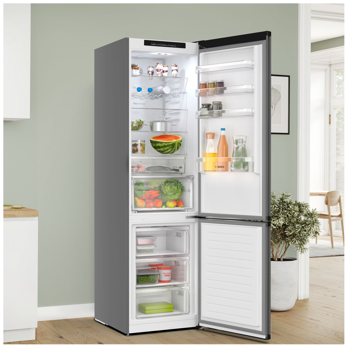 Bosch KGN39OCAFG Series 4 203cm High 70 30 Frost Free Fridge Freezer i, photo 4