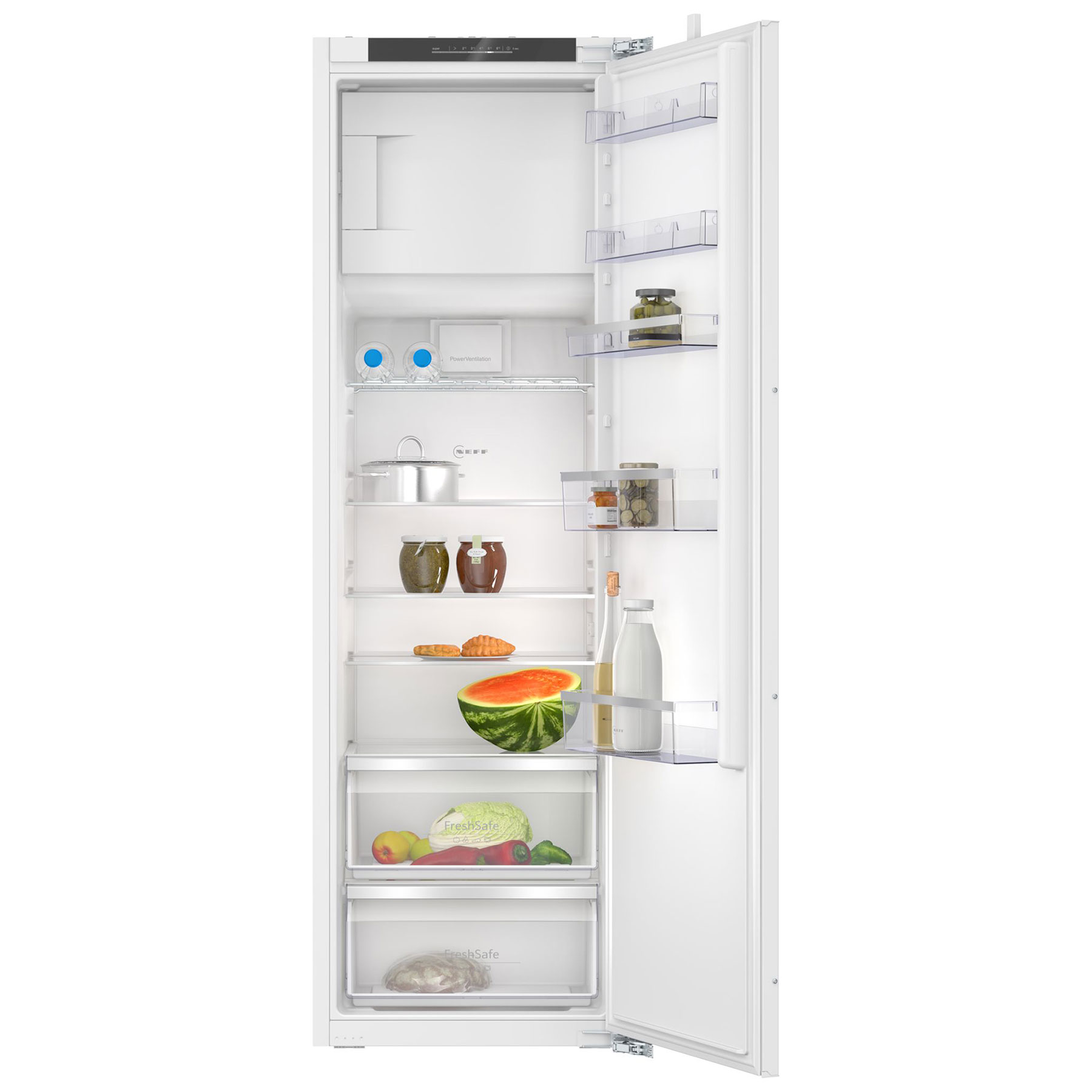 Neff KI2822FE0G N50 177cm High Integrated Upright Fridge with Ice Box