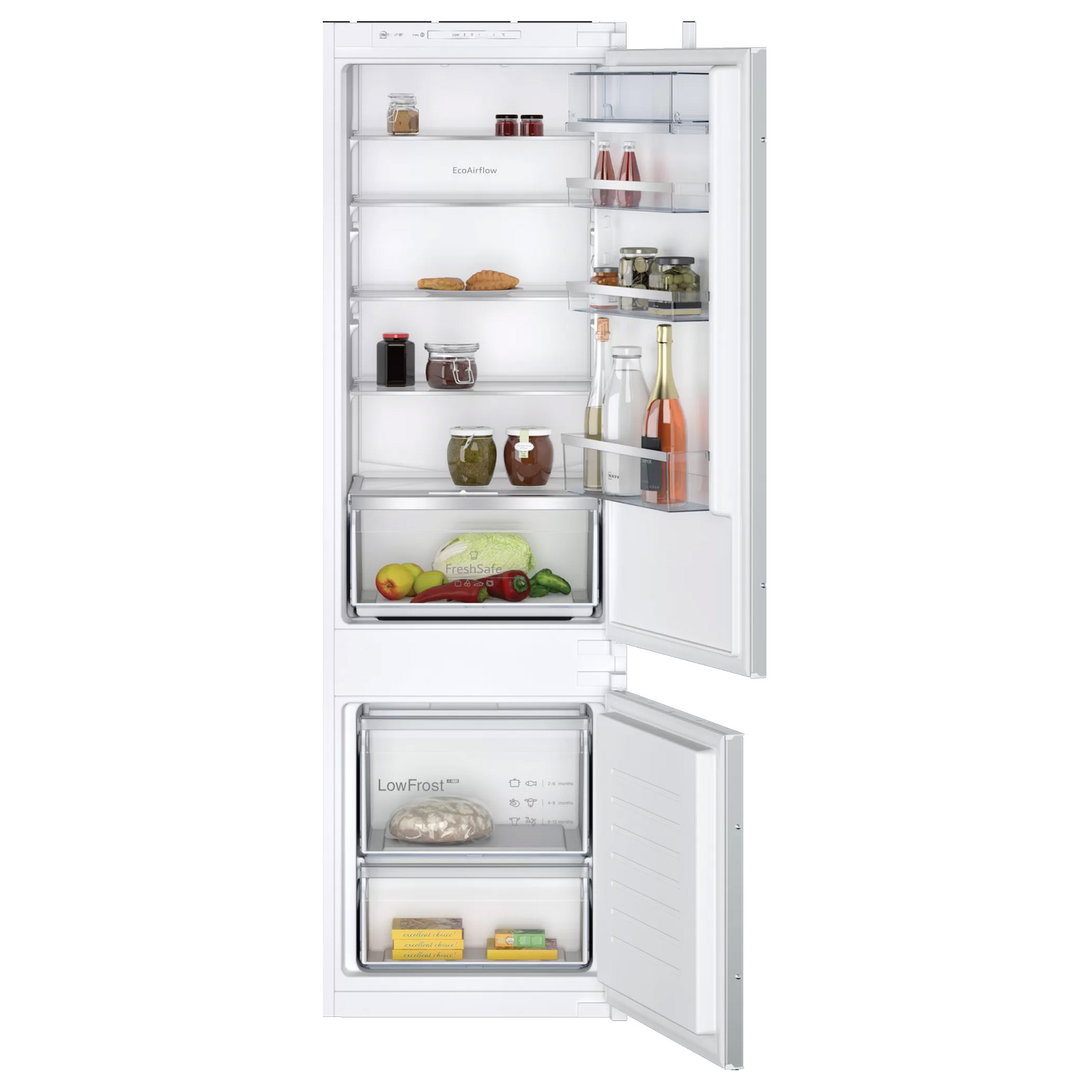 Neff KI5872SE0G N50 Integrated 70 30 Fridge Freezer 177cm High