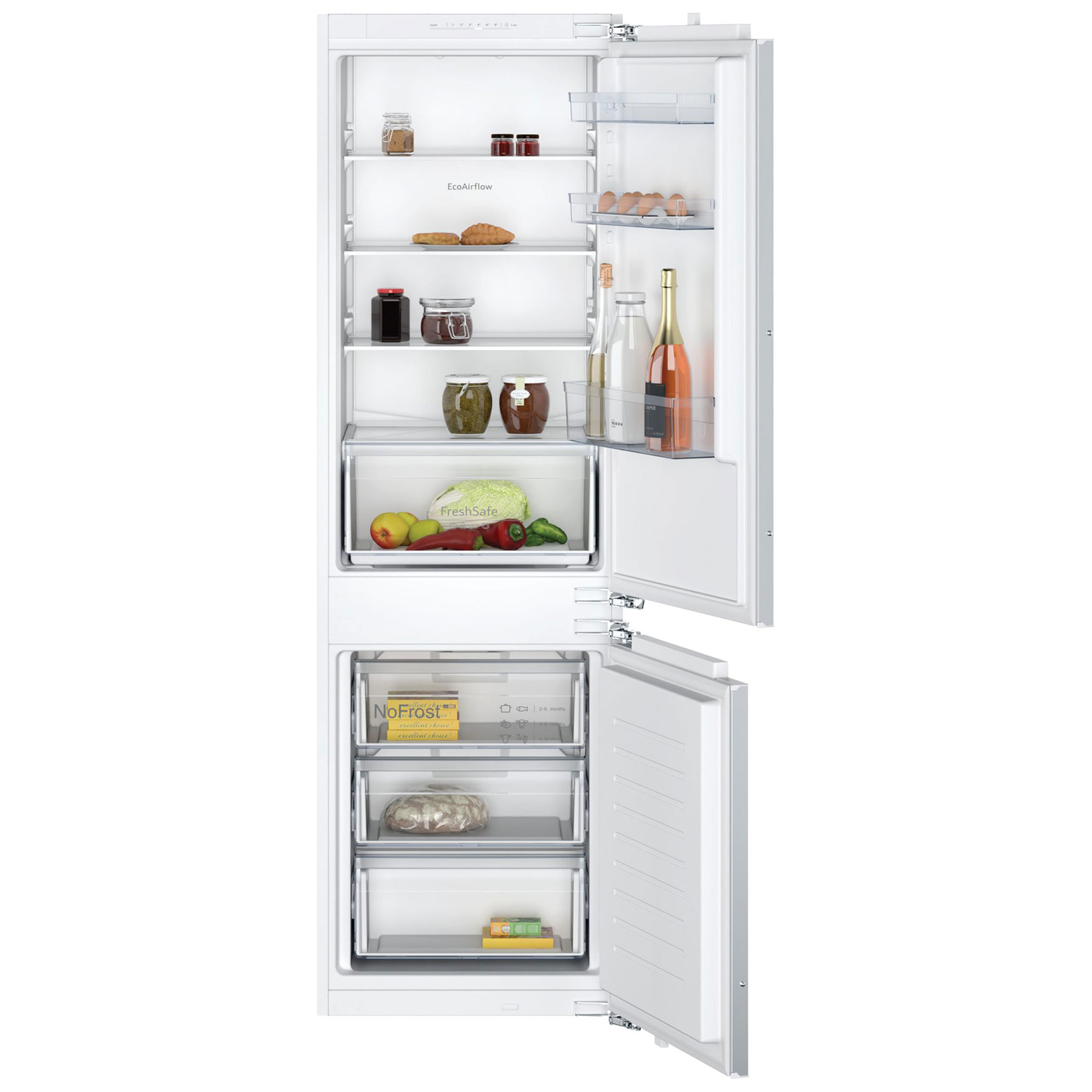 Neff KI7861FE0G N30 Integrated 60 40 Frost Free Fridge Freezer 177cm H