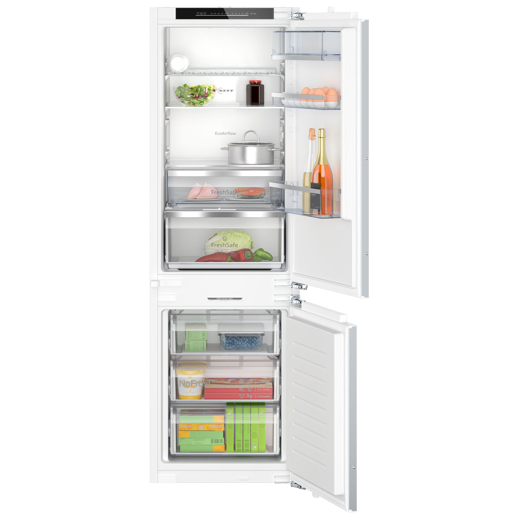 Neff KI7863DD0G N70 Integrated 60 40 Frost Free Fridge Freezer 177cm H