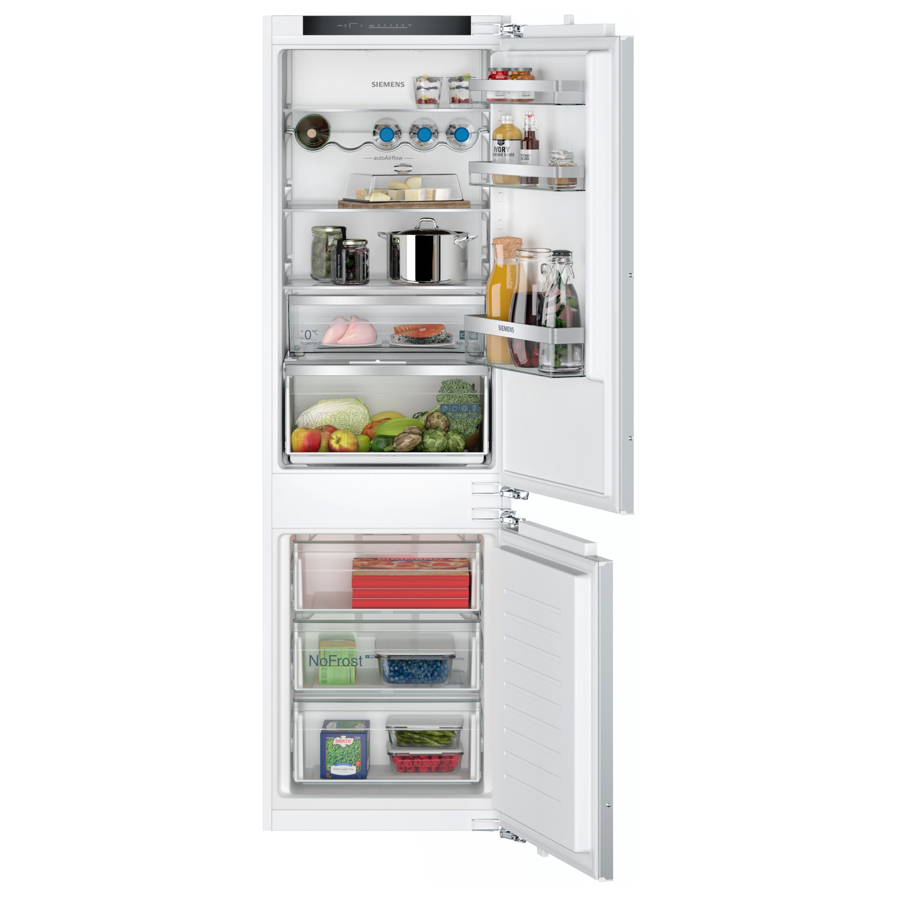 Siemens KI86NVFE0G iQ300 Integrated 60 40 Frost Free Fridge Freezer 17
