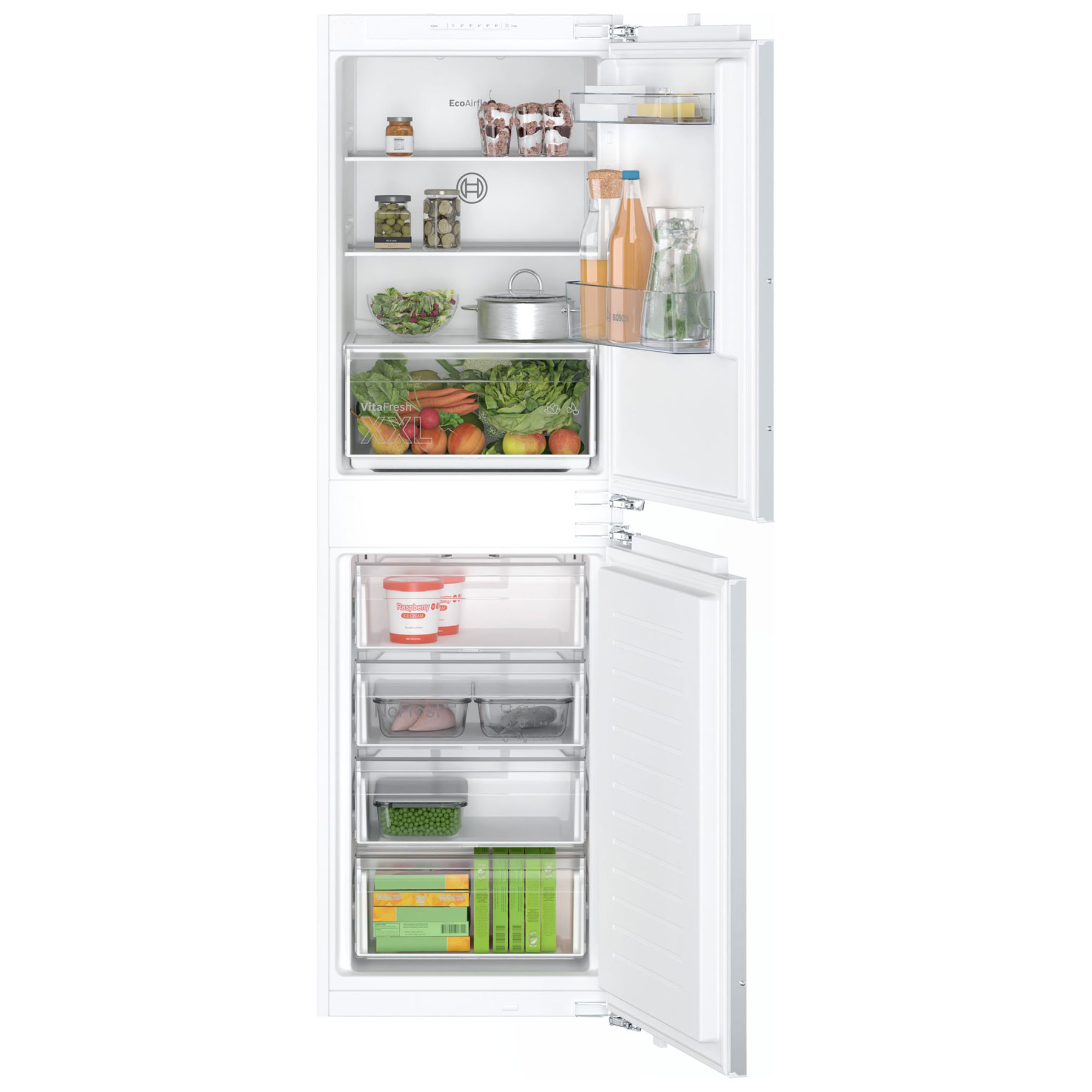 Bosch KIN85NFE0G Series 2 Integrated 50 50 Frost Free Fridge Freezer 1