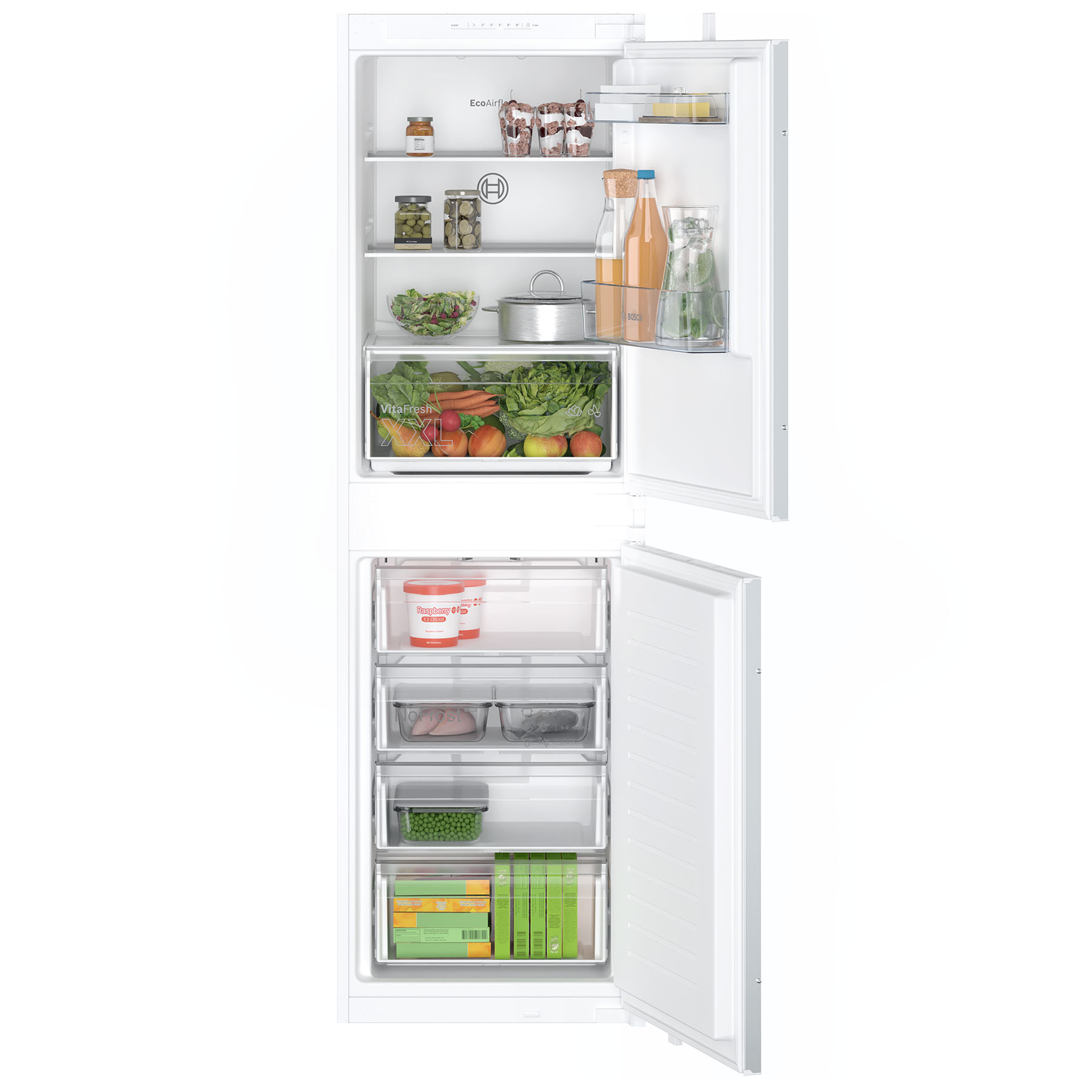 Bosch KIN85NSE0G Series 2 Integrated 50 50 Frost Free Fridge Freezer 1