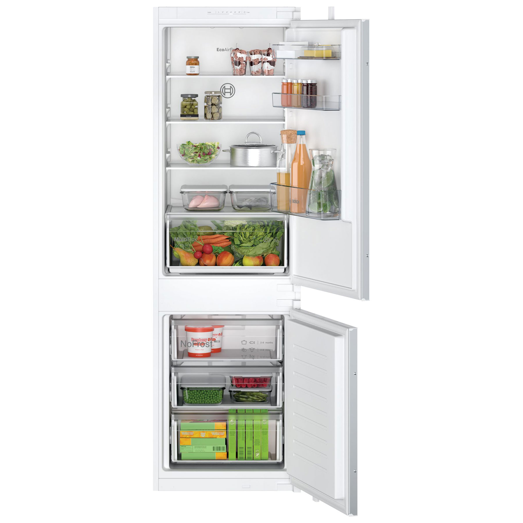 Bosch KIN86NSE0G Series 2 Integrated 60 40 Frost Free Fridge Freezer 1