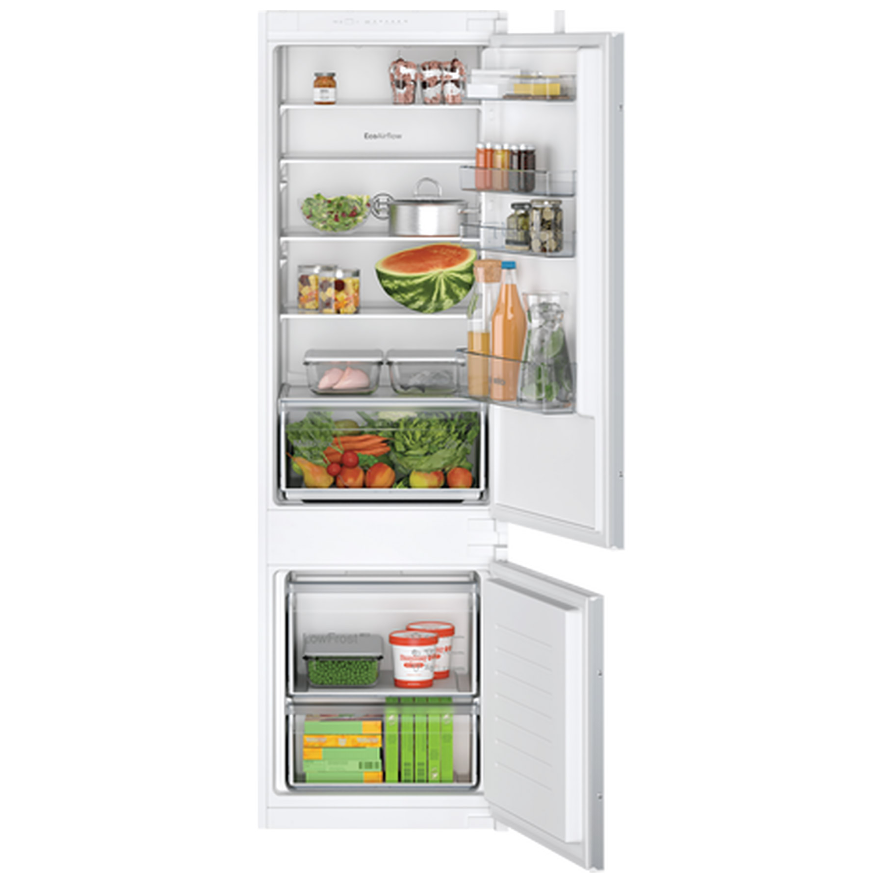 Bosch KIV87NSE0G Series 2 Integrated 70 30 Fridge Freezer 177cm High