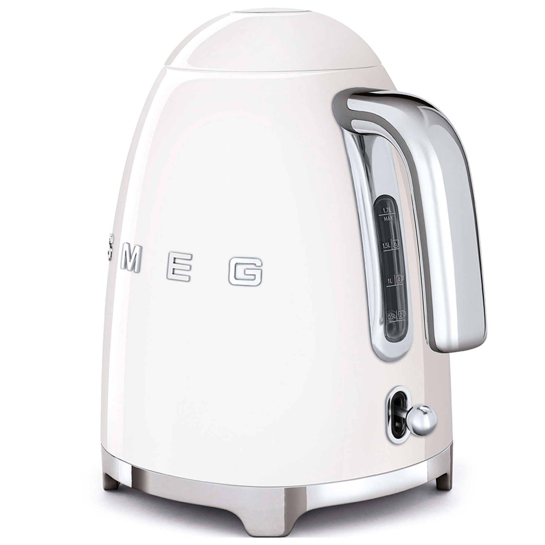Smeg KLF03WHUK Retro Style Kettle in White 1 7 Litre, photo 3