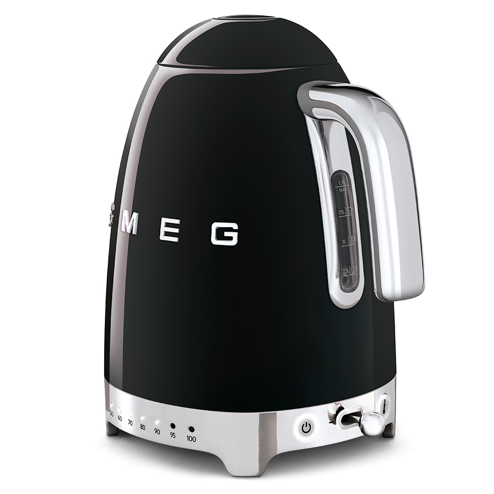 Smeg KLF04BLUK 50 s Style Variable Temperature Kettle Gloss Black, photo 3