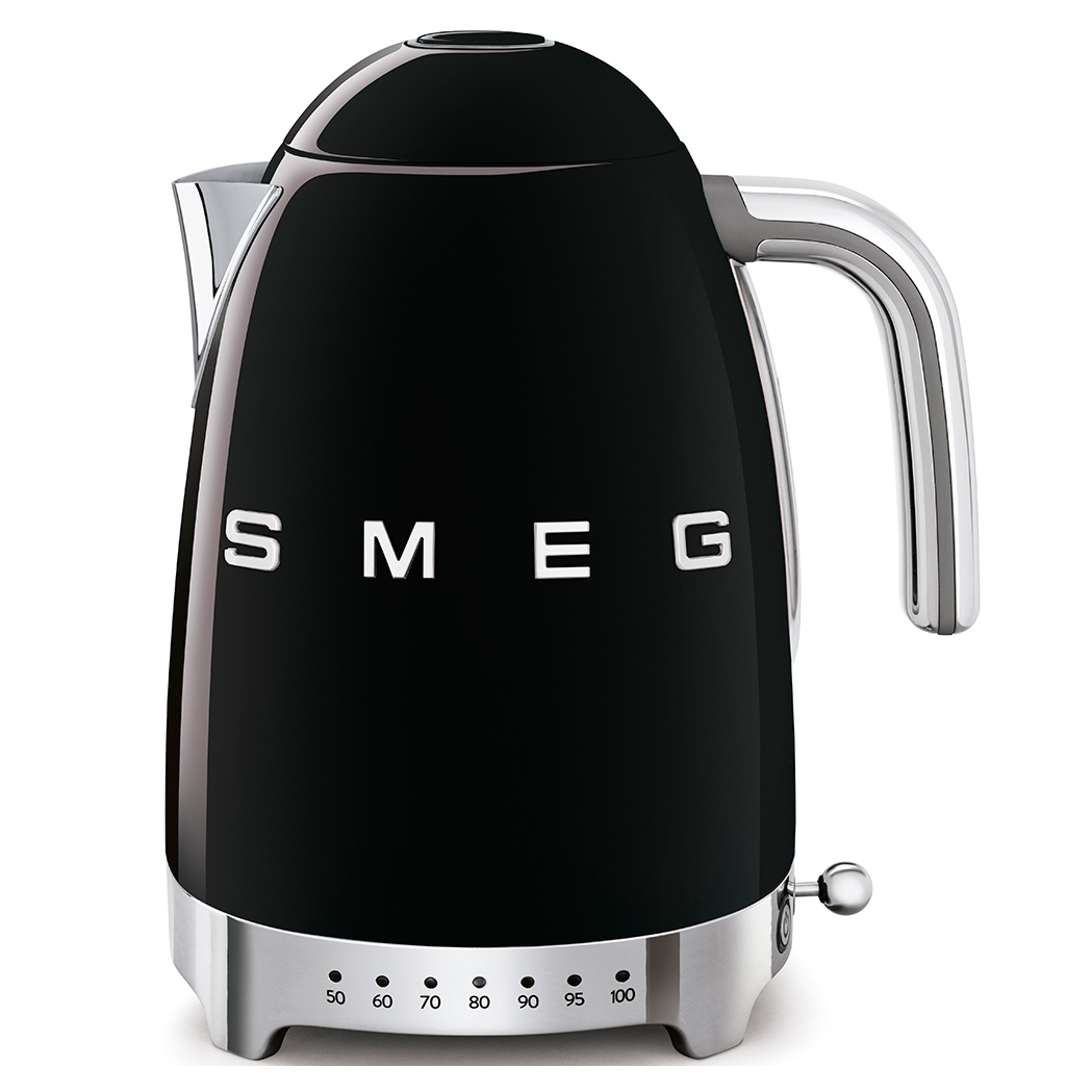 Smeg KLF04BLUK 50 s Style Variable Temperature Kettle Gloss Black