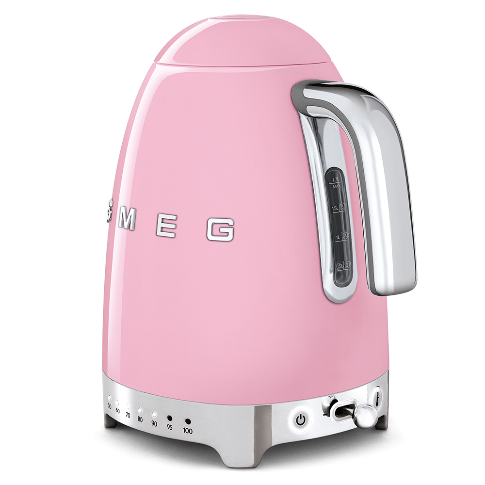 Smeg KLF04PKUK 50 s Style Variable Temperature Kettle Pink, photo 3