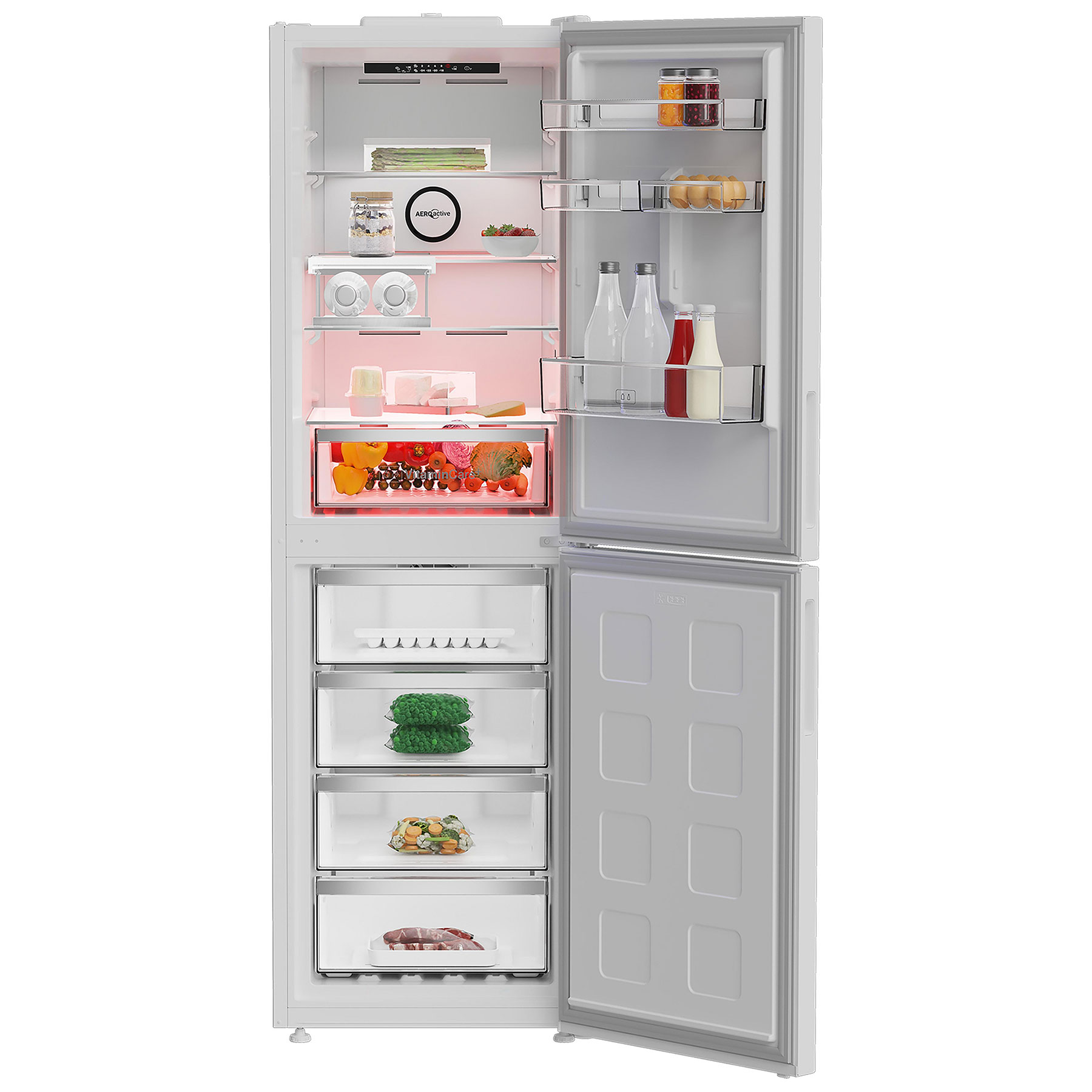 Blomberg KND24692V 192cm High 50 50 Frost Free Fridge Freezer in White, photo 2