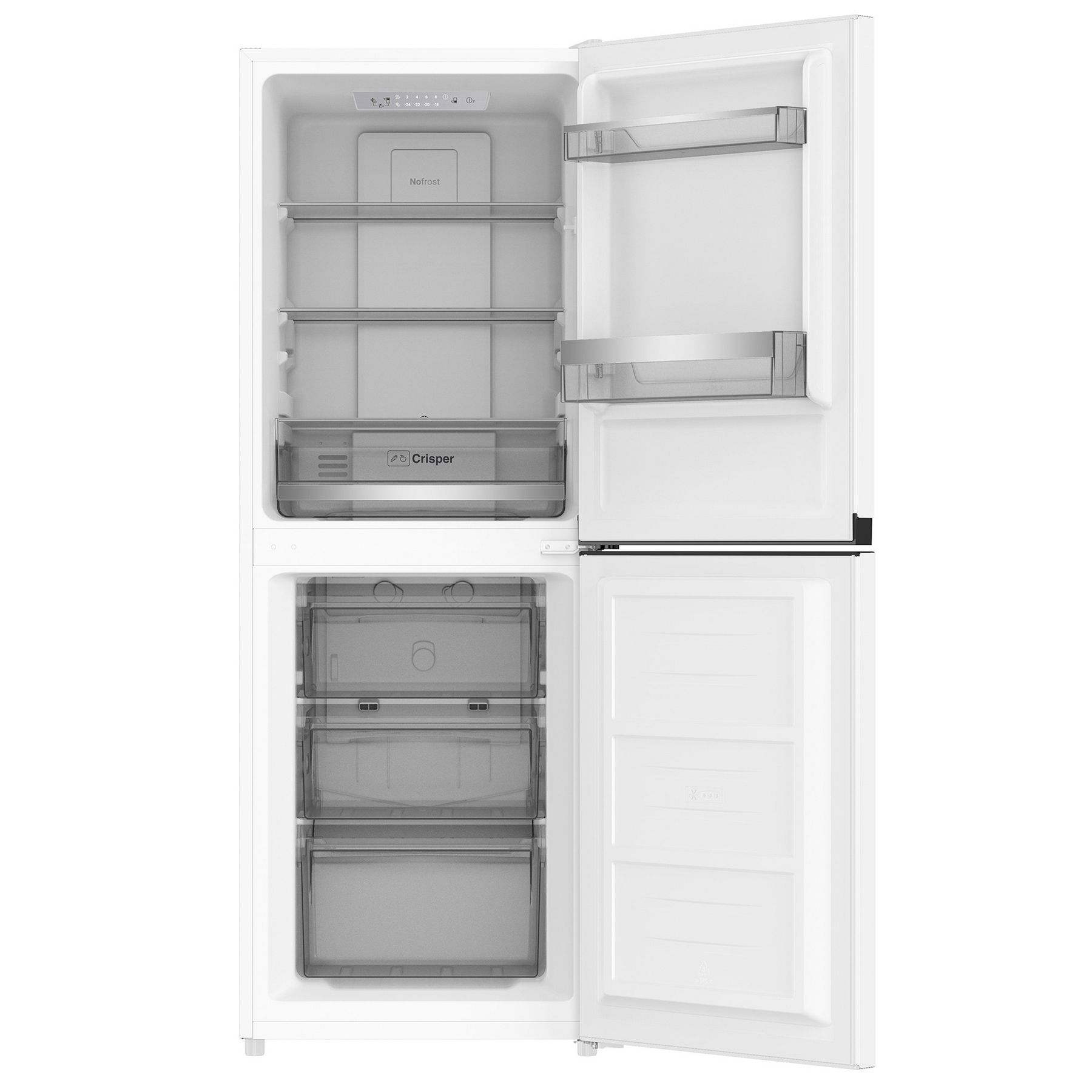 Blomberg KNE4524W 151cm High 50 50 Frost Free Fridge Freezer in White, photo 3