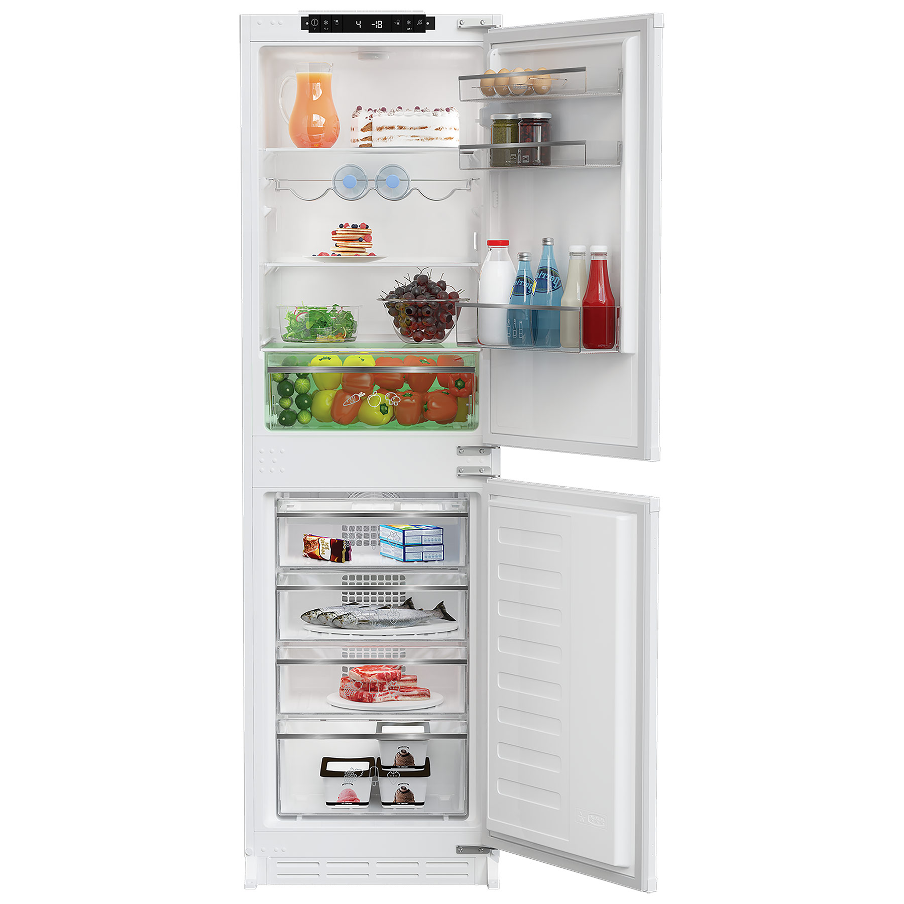 Blomberg KNE4564EVI Integrated 50 50 Frost Free Fridge Freezer 177cm H, photo 2