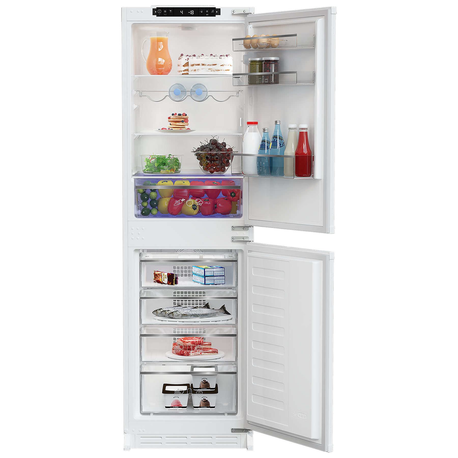 Blomberg KNE4564EVI Integrated 50 50 Frost Free Fridge Freezer 177cm H, photo 3